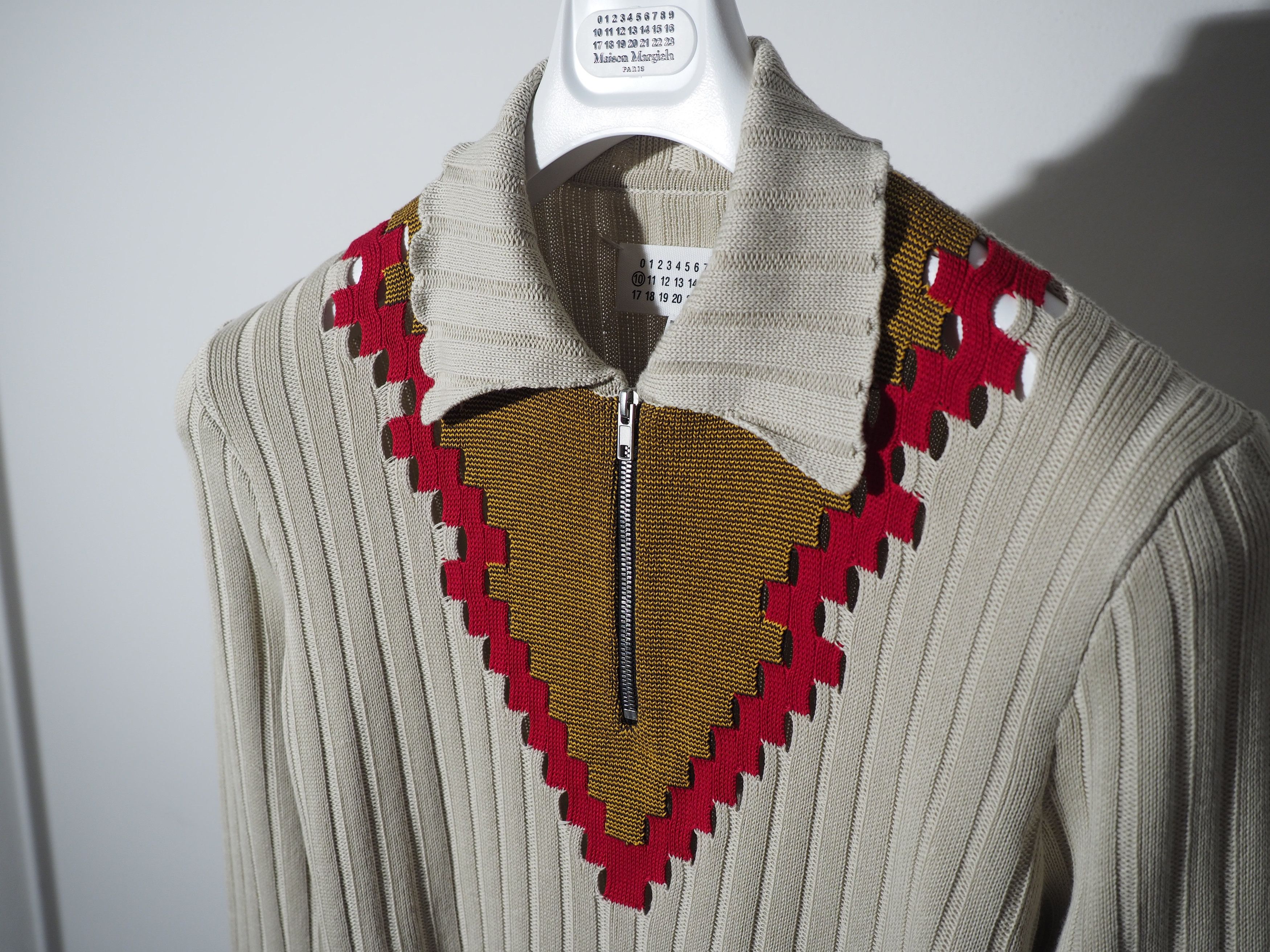 Maison Margiela SWEATER zip polo KNIT old school Size US M / EU 48-50 / 2 - 3 Thumbnail