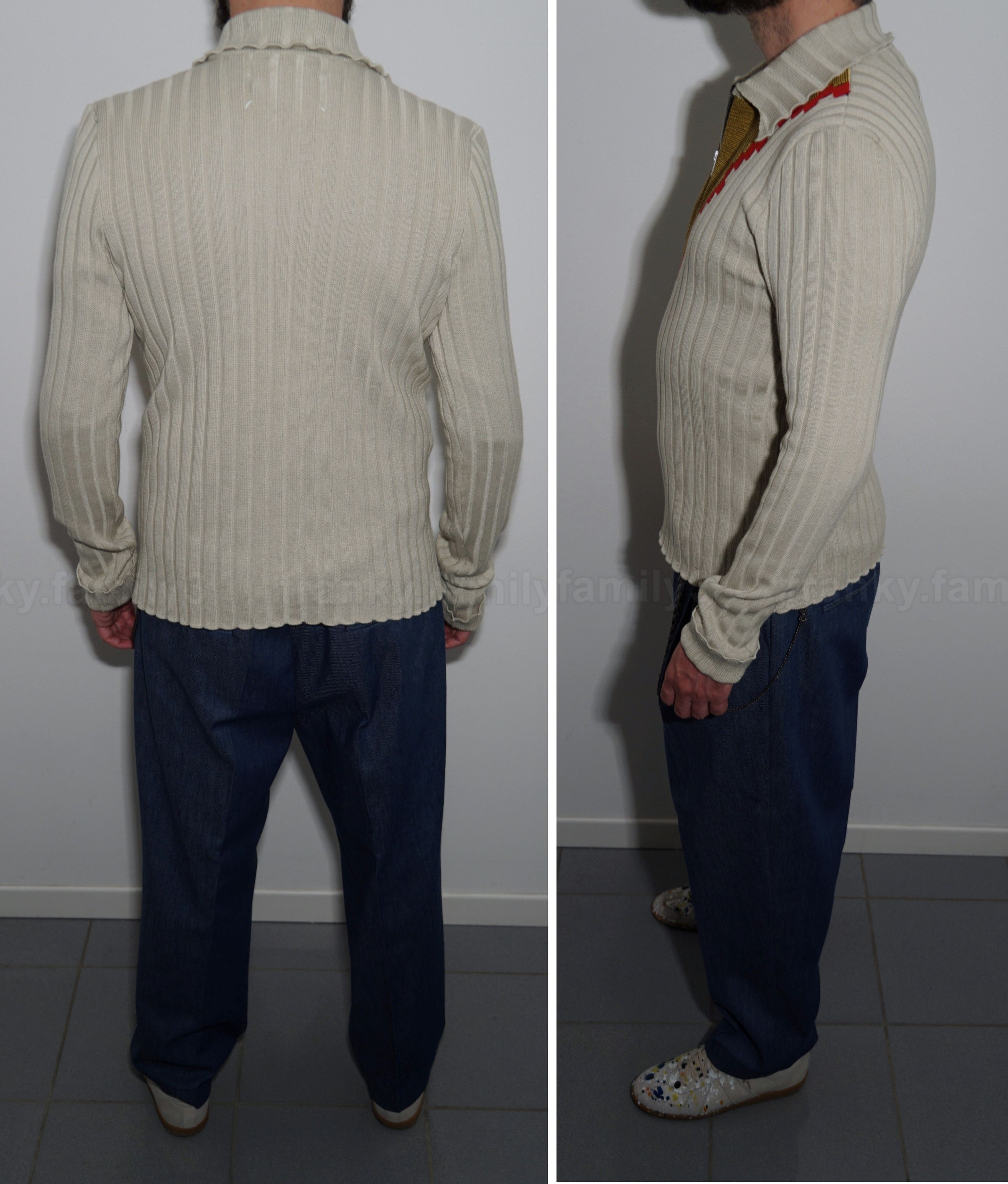Maison Margiela SWEATER zip polo KNIT old school Size US M / EU 48-50 / 2 - 14 Thumbnail