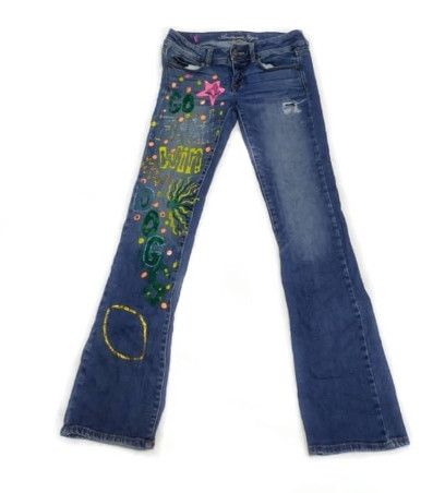 American Eagle Paint Splatter denim Jeans