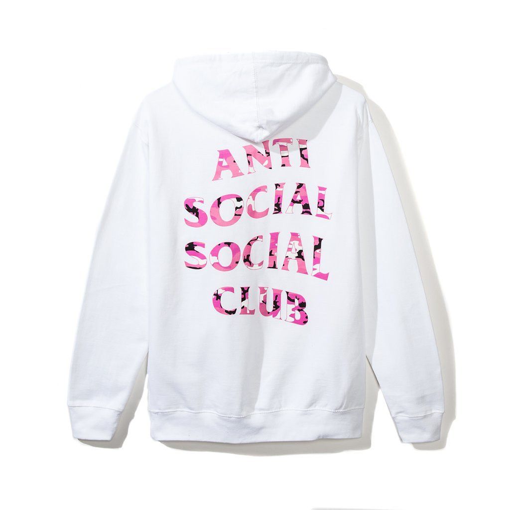 Anti social social club bev white offers hoodie