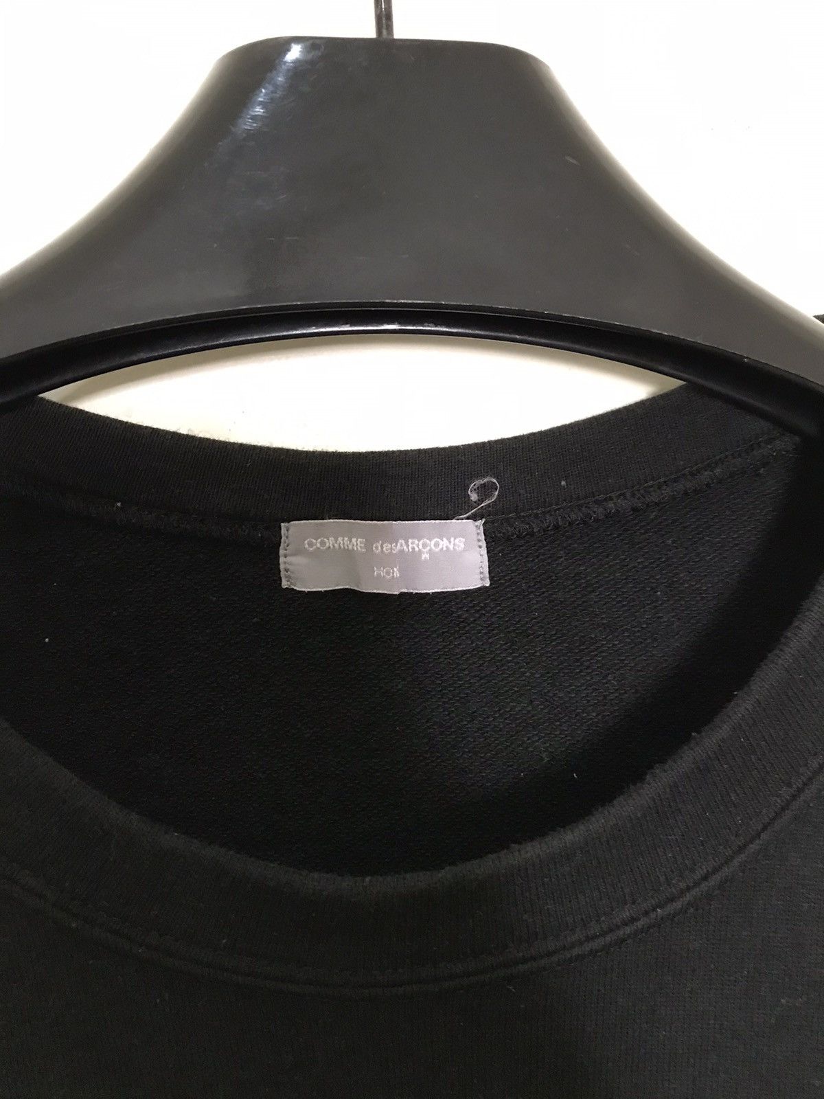 Comme des Garcons CDG Homme Plain Black Crewneck Sweatshirt Size US M / EU 48-50 / 2 - 3 Thumbnail
