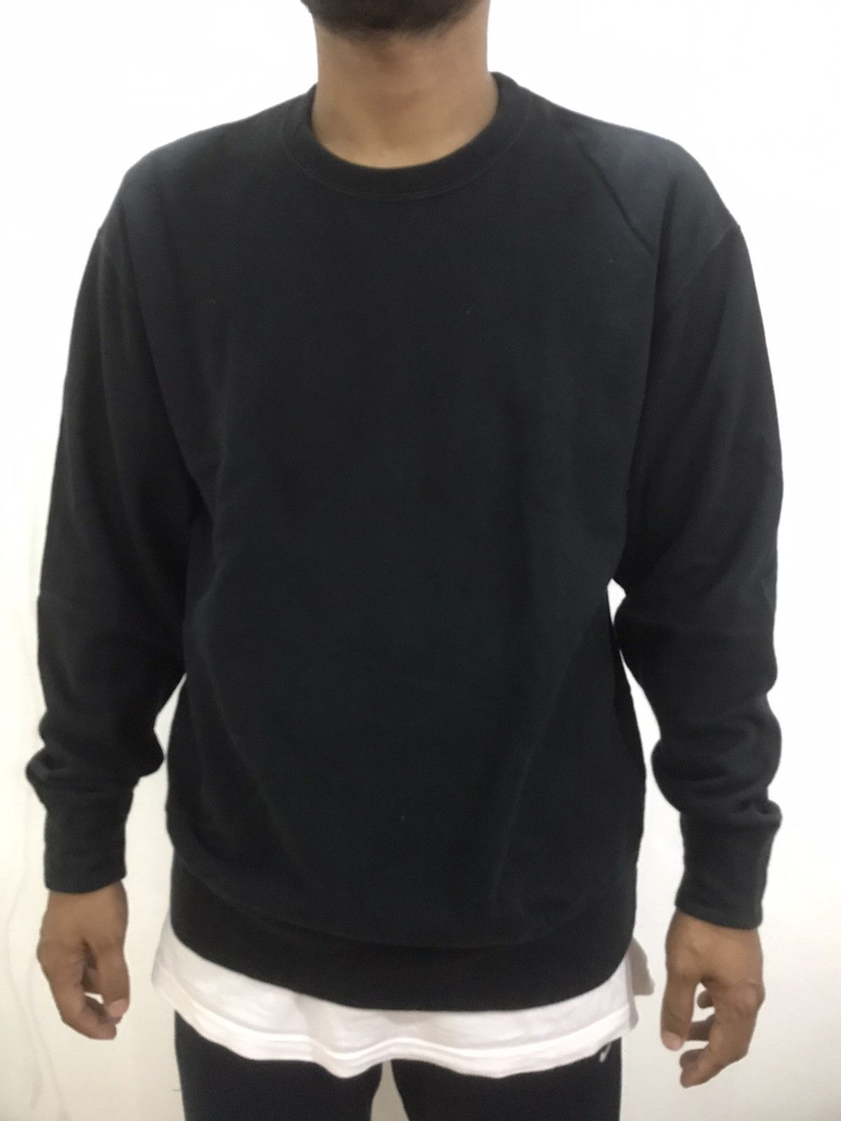 Comme des Garcons CDG Homme Plain Black Crewneck Sweatshirt Size US M / EU 48-50 / 2 - 7 Thumbnail