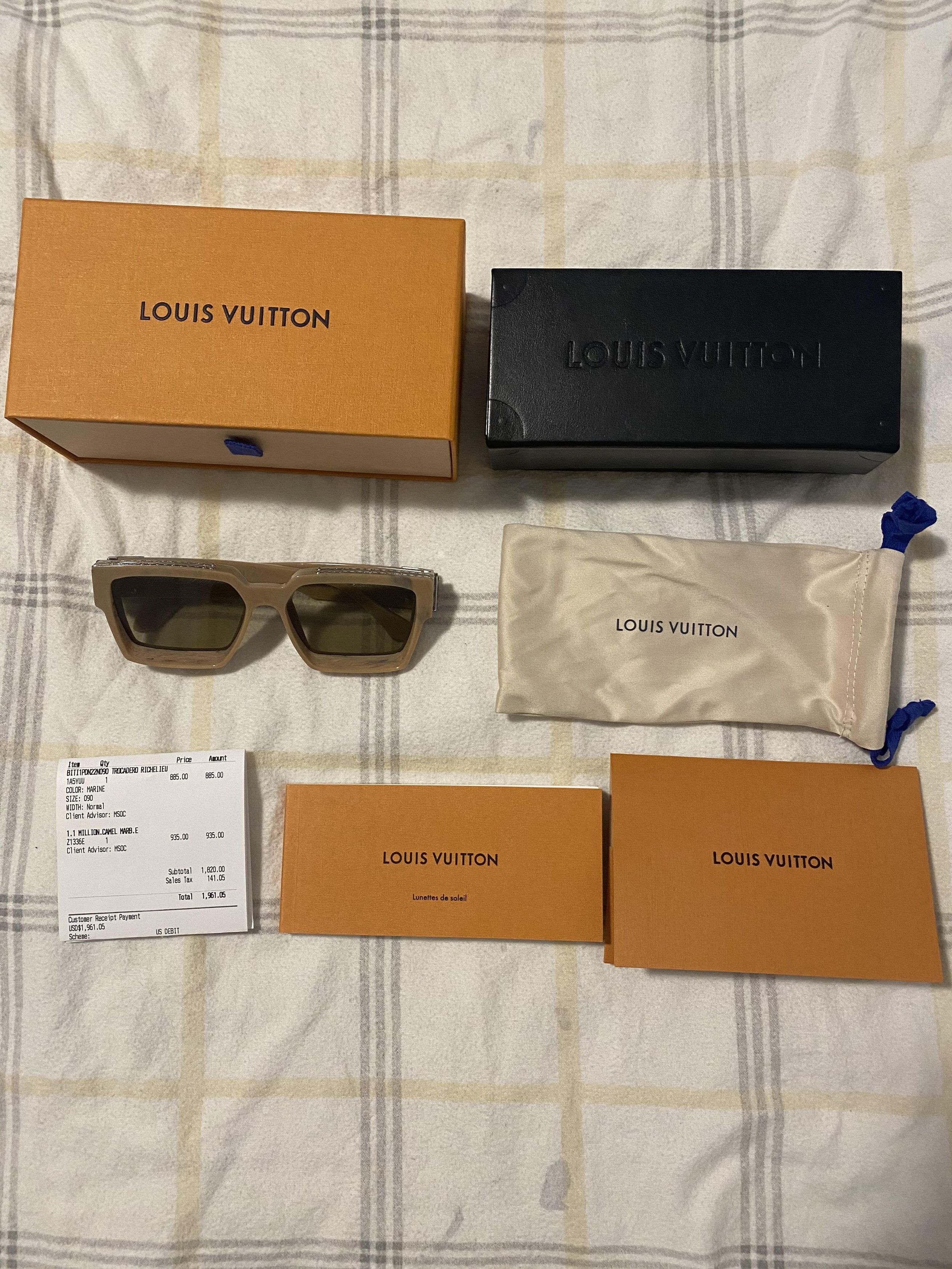 Louis Vuitton 1.1 Millionaires Sunglasses in “Gris Marble