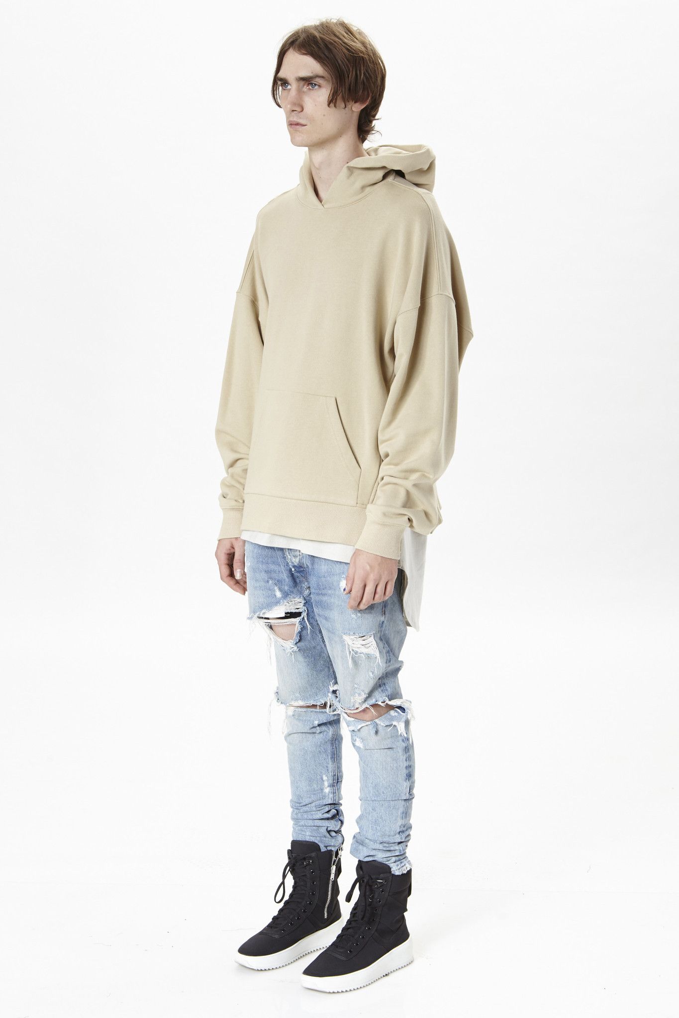 Fear of God 4th Collection Everyday Hoodie Khaki | Grailed 