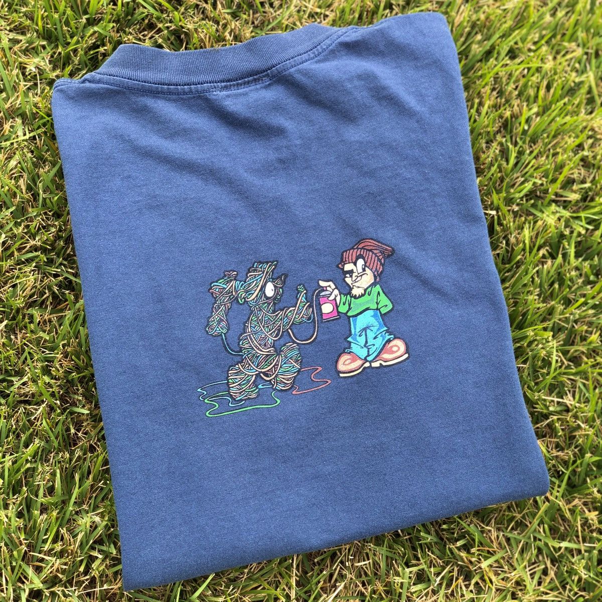 Hook-Ups × Vintage Vintage 90s Breakdown Skate Shirt Hookups Birdhouse Anime Size US L / EU 52-54 / 3 - 8 Thumbnail