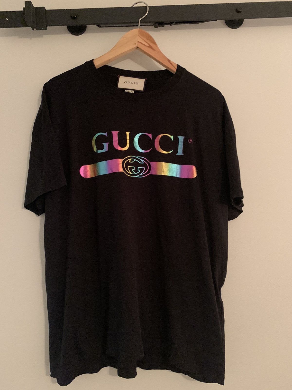 Gucci iridescent shirt online