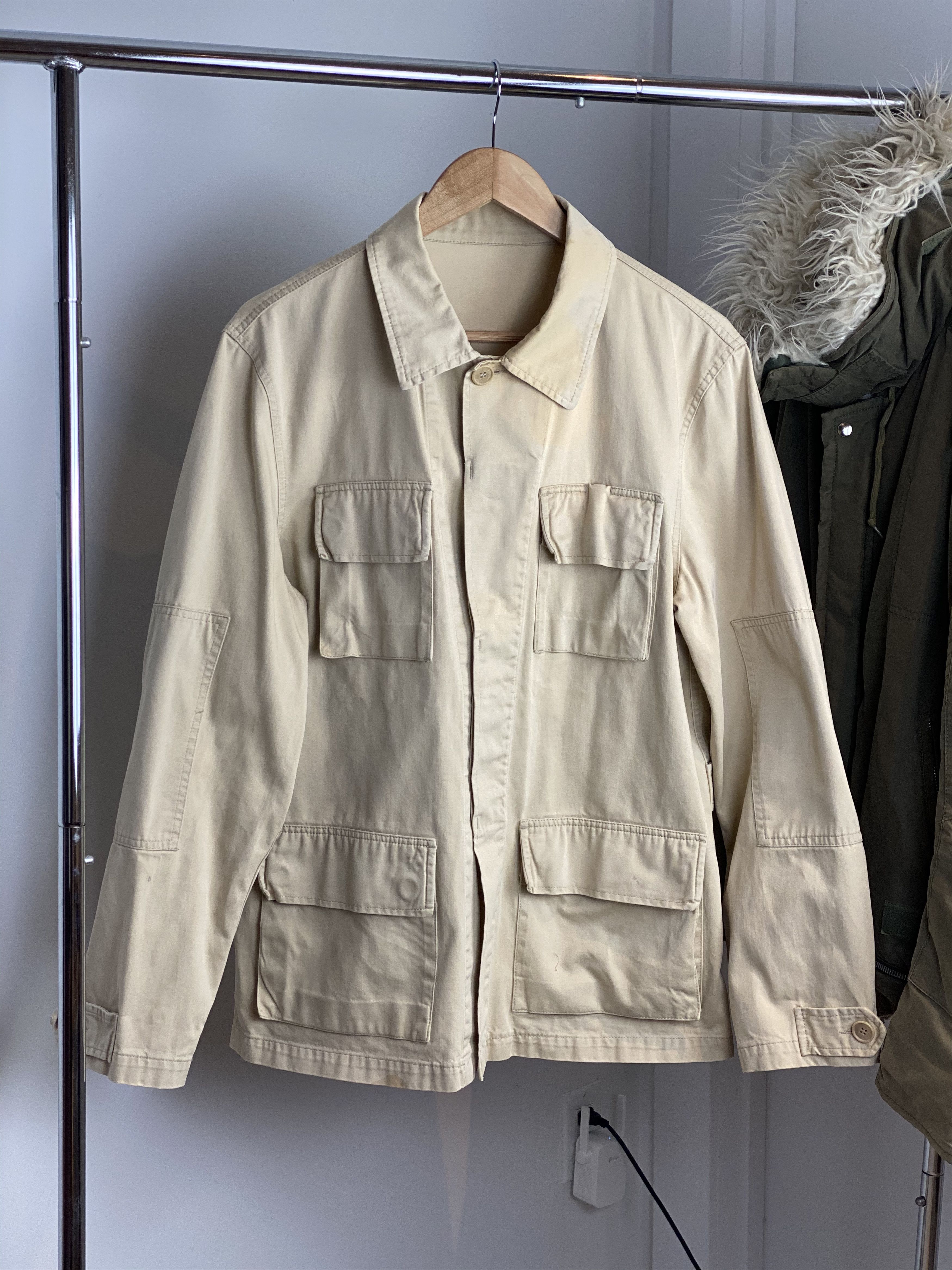 Helmut Lang 1998 Olive Military Jacket - Ākaibu Store