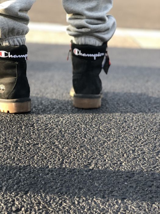 Champion timberland hot sale black boots