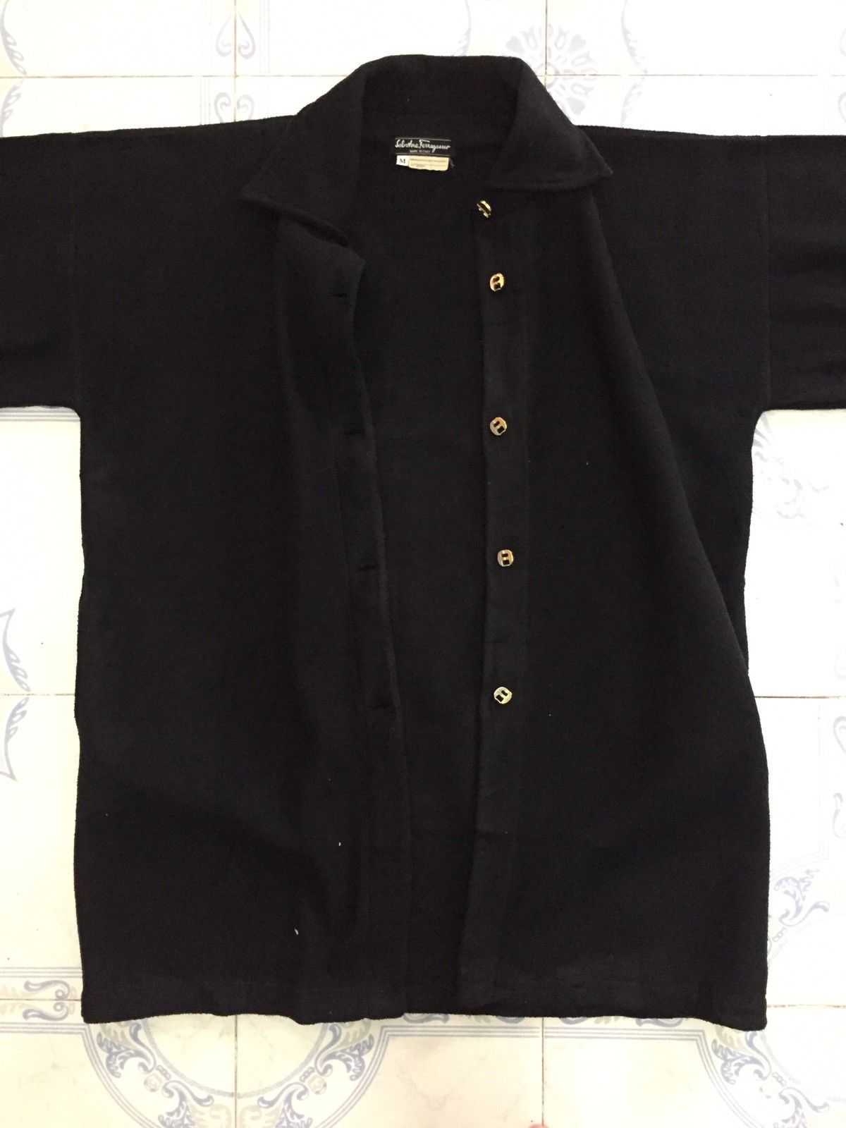 Salvatore Ferragamo Salvatore Ferragamo Wide Sleeve Long Jacket Button Up Size US M / EU 48-50 / 2 - 9 Thumbnail