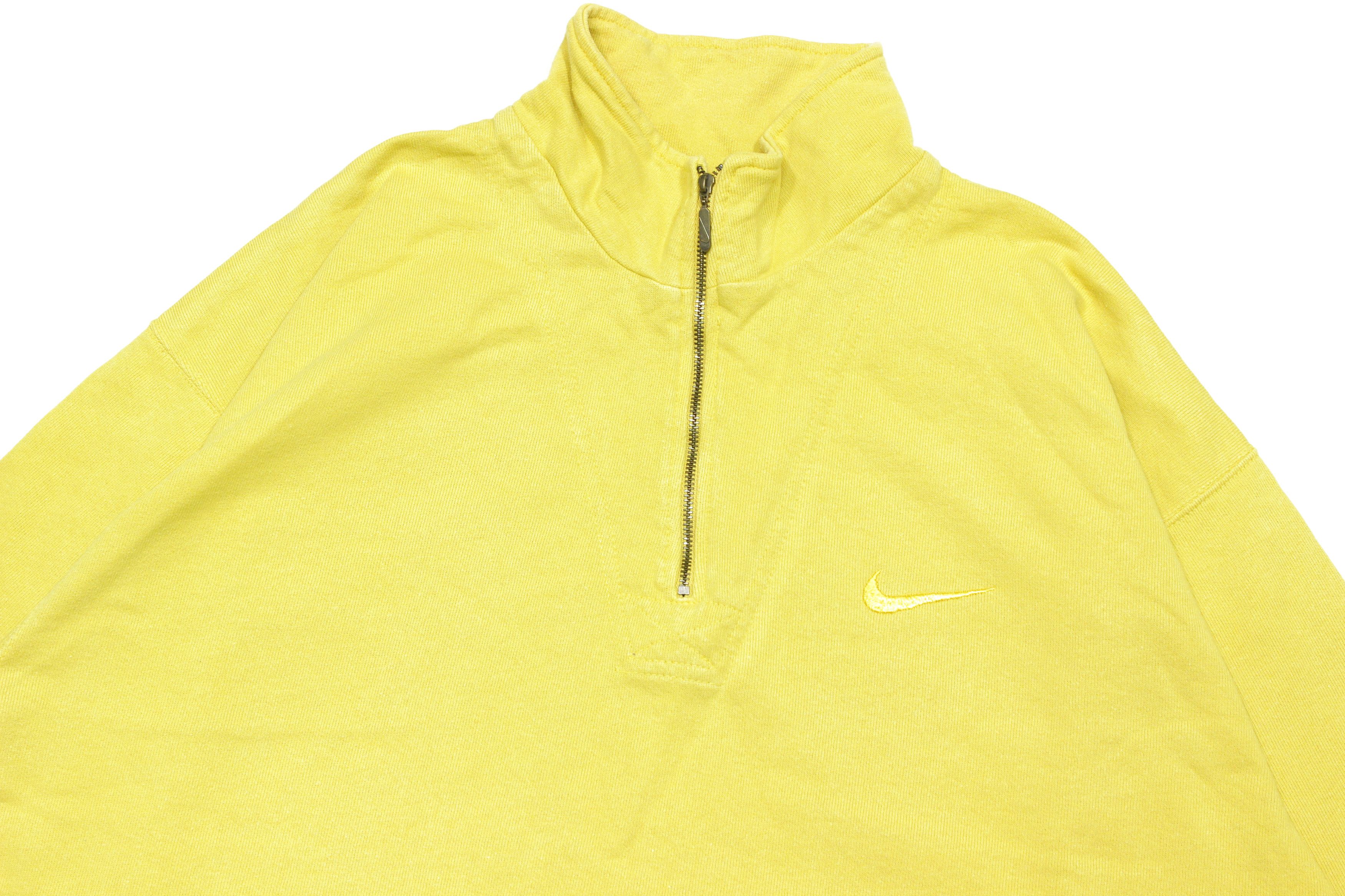 Nike 90S Swoosh Logo Zip Baggy Rugby Size US L / EU 52-54 / 3 - 3 Thumbnail
