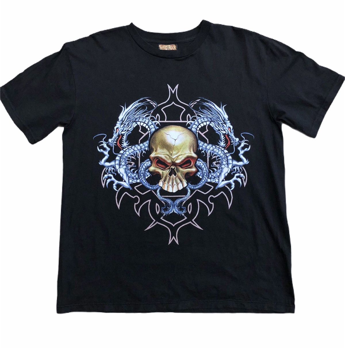 Vintage Skulls And Dragon Tee Size US M / EU 48-50 / 2 - 1 Thumbnail
