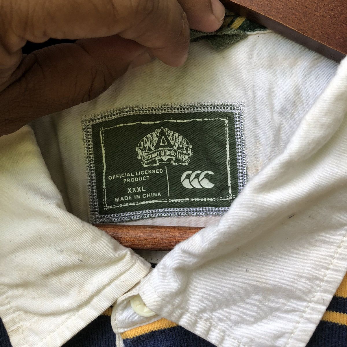 Canterbury of New Zealand × Vintage Vintage Canterbury Striped Shirt Size US XXL / EU 58 / 5 - 6 Thumbnail