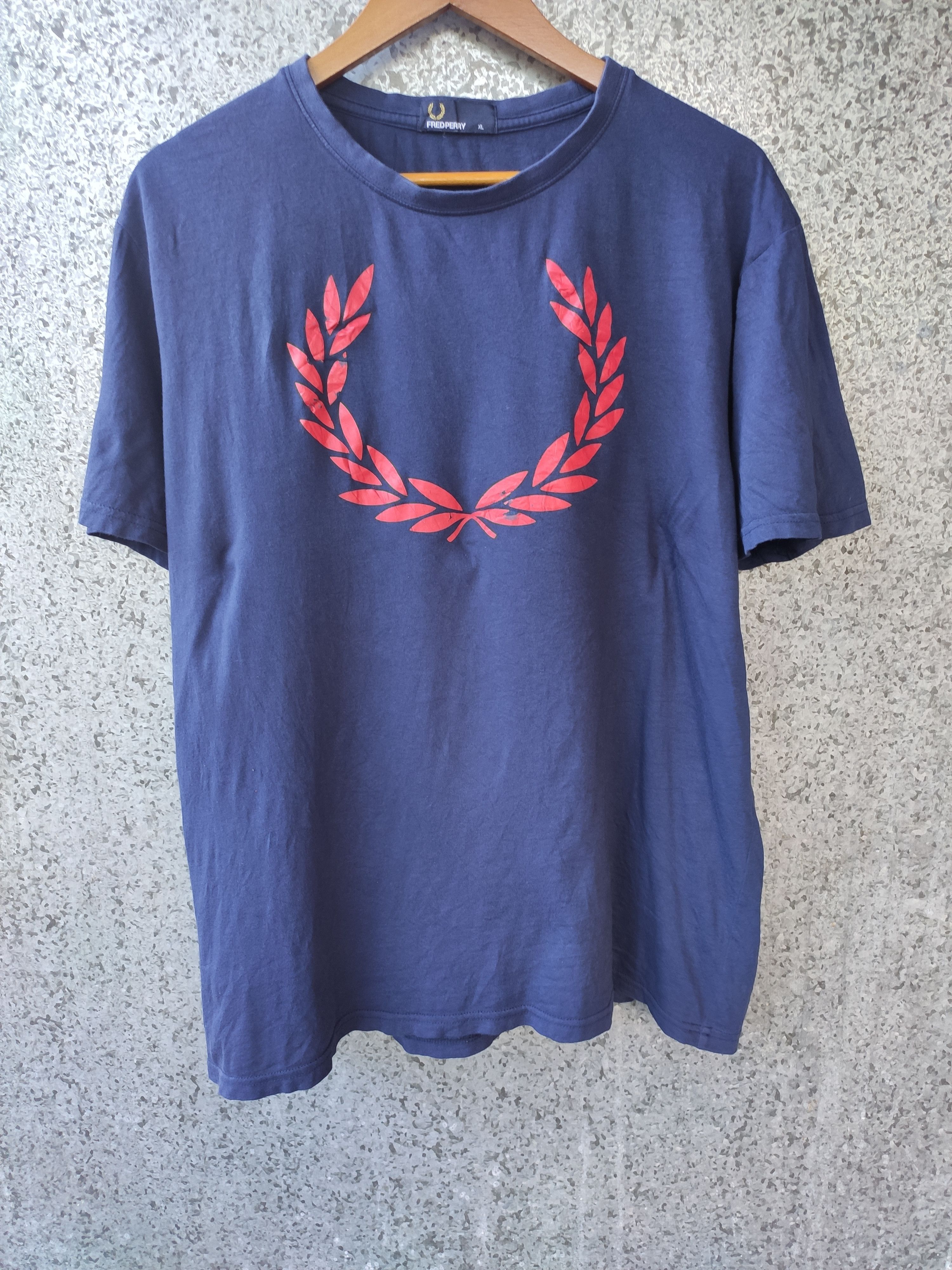 Fred Perry Fred Perry t shirt big logo Grailed