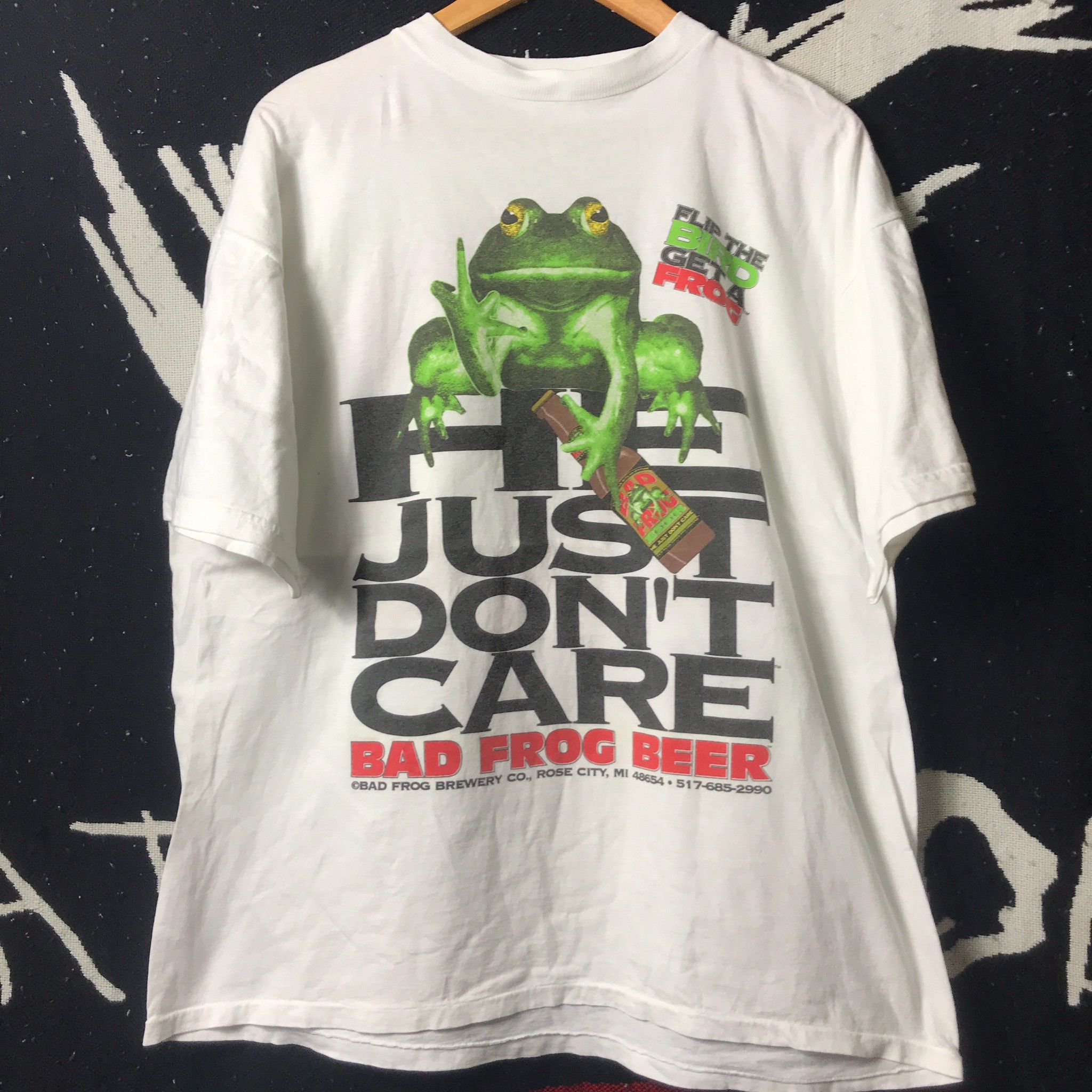 Budweiser × Vintage BAD FROG Beer Vintage 90s American Brewery