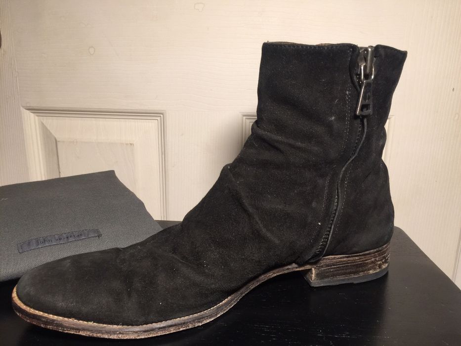 John Varvatos Suede Morrison Sharpie Boot | Grailed