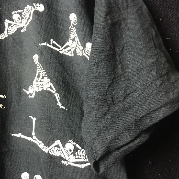 Vintage Fashion Victim Skeleton Orgy Rare Vintage 1990 Aop Shirt L