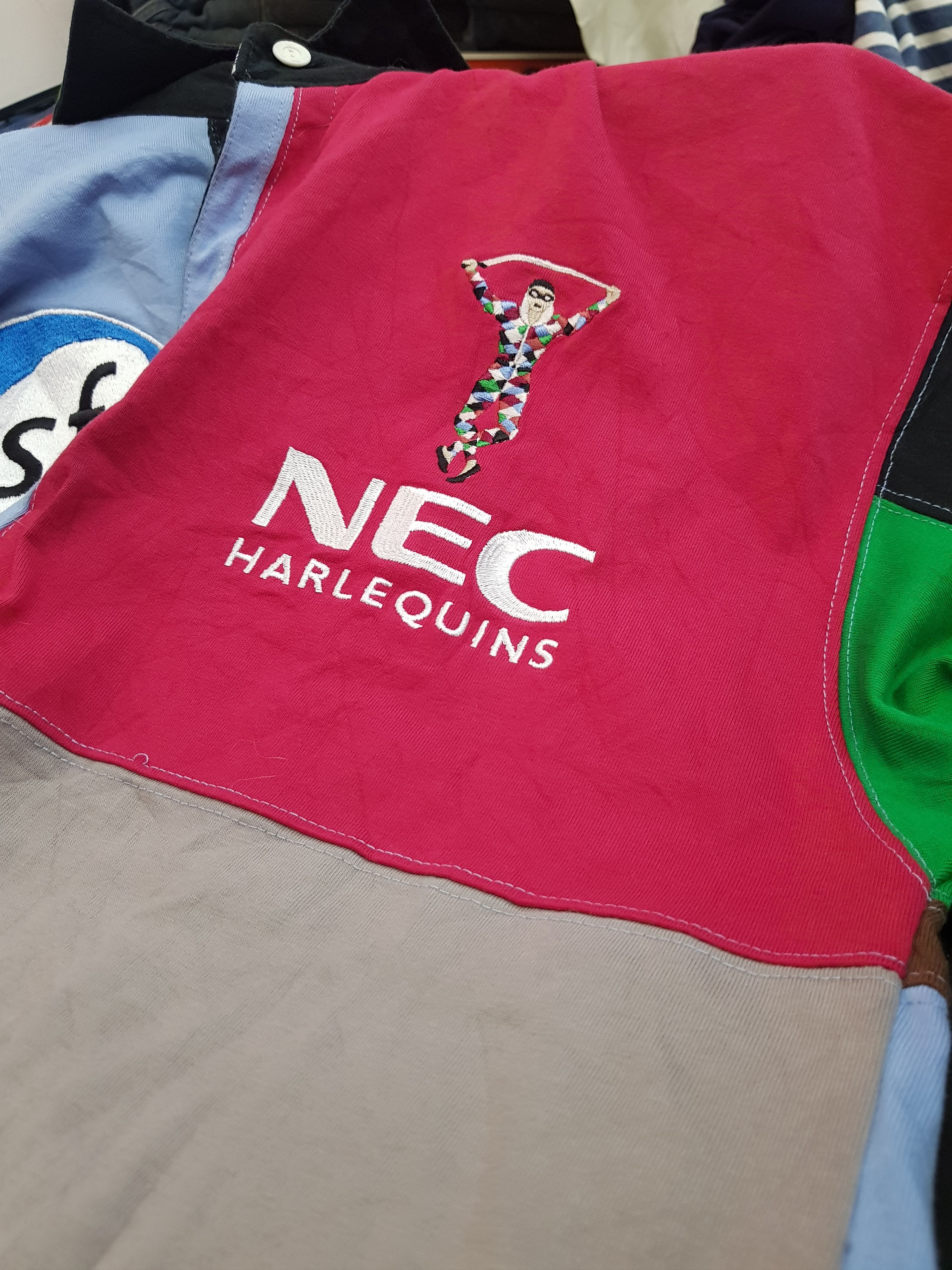 HARLEQUINS RUGBY SHIRT ジャージ ラグビー NEC HARLEQUINS RUGBY SHIRT ジャージ ラグビー NEC - メルカリ