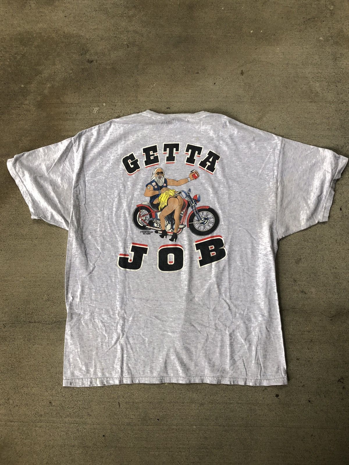 Vintage 1990s Biker BikeWeek Harley Blowjob XXX Porn T Shirt