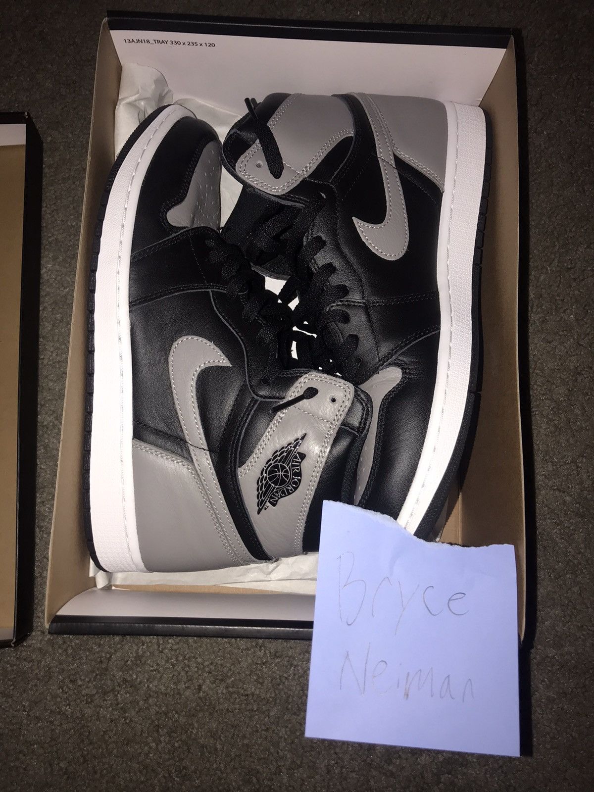 Jordan Brand Air Jordan 1 Retro High OG Shadow 2018 Size US 11 / EU 44 - 1 Thumbnail