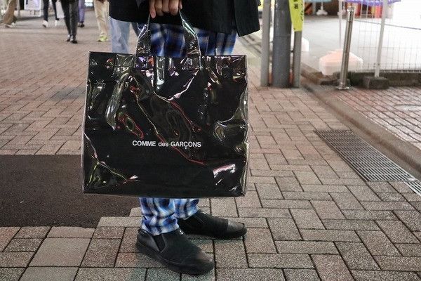 Cdg black market pvc tote bag sale