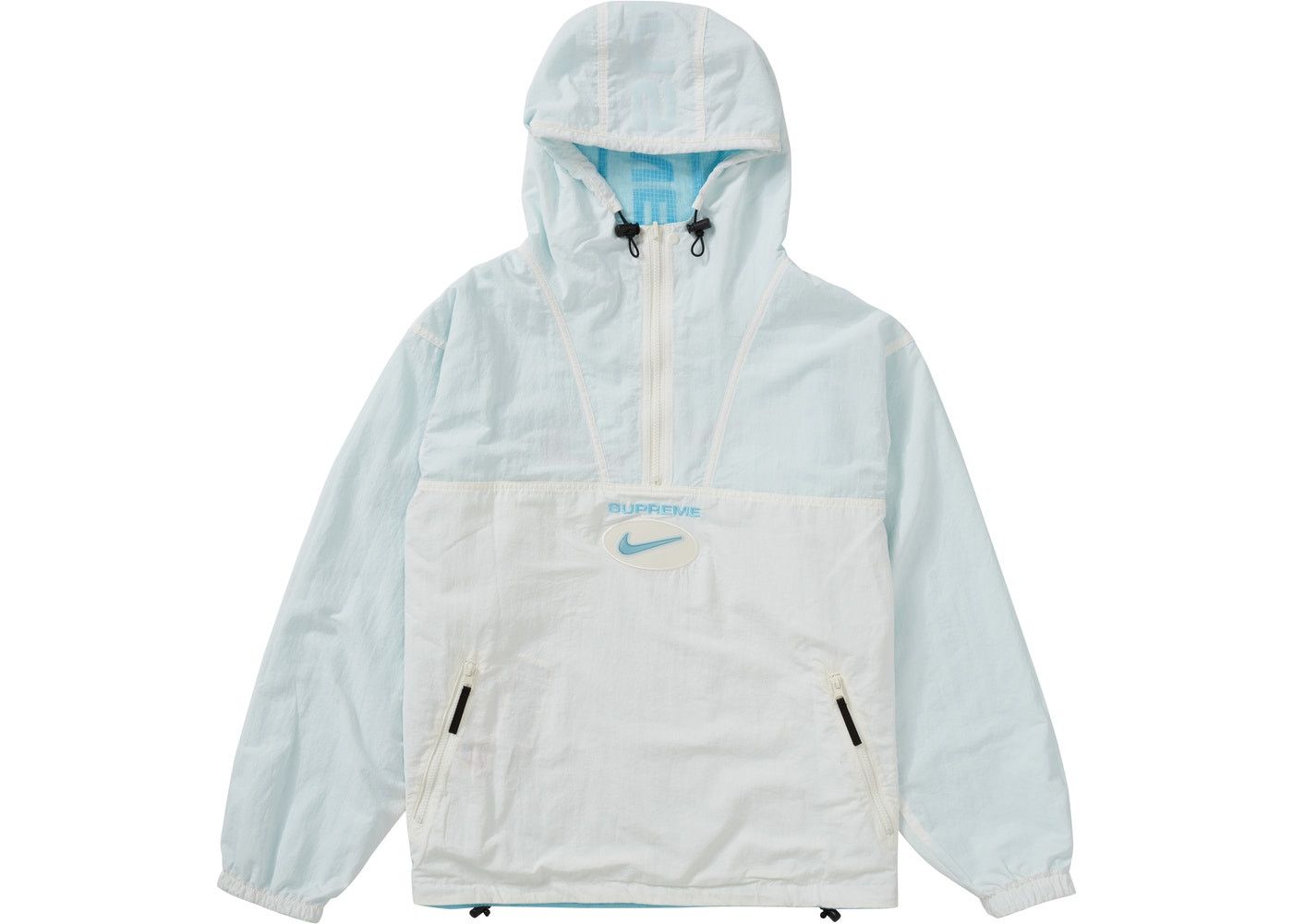 Nike × Supreme Supreme Nike Jewel Reversible Ripstop Anorak Light Blue |  Grailed