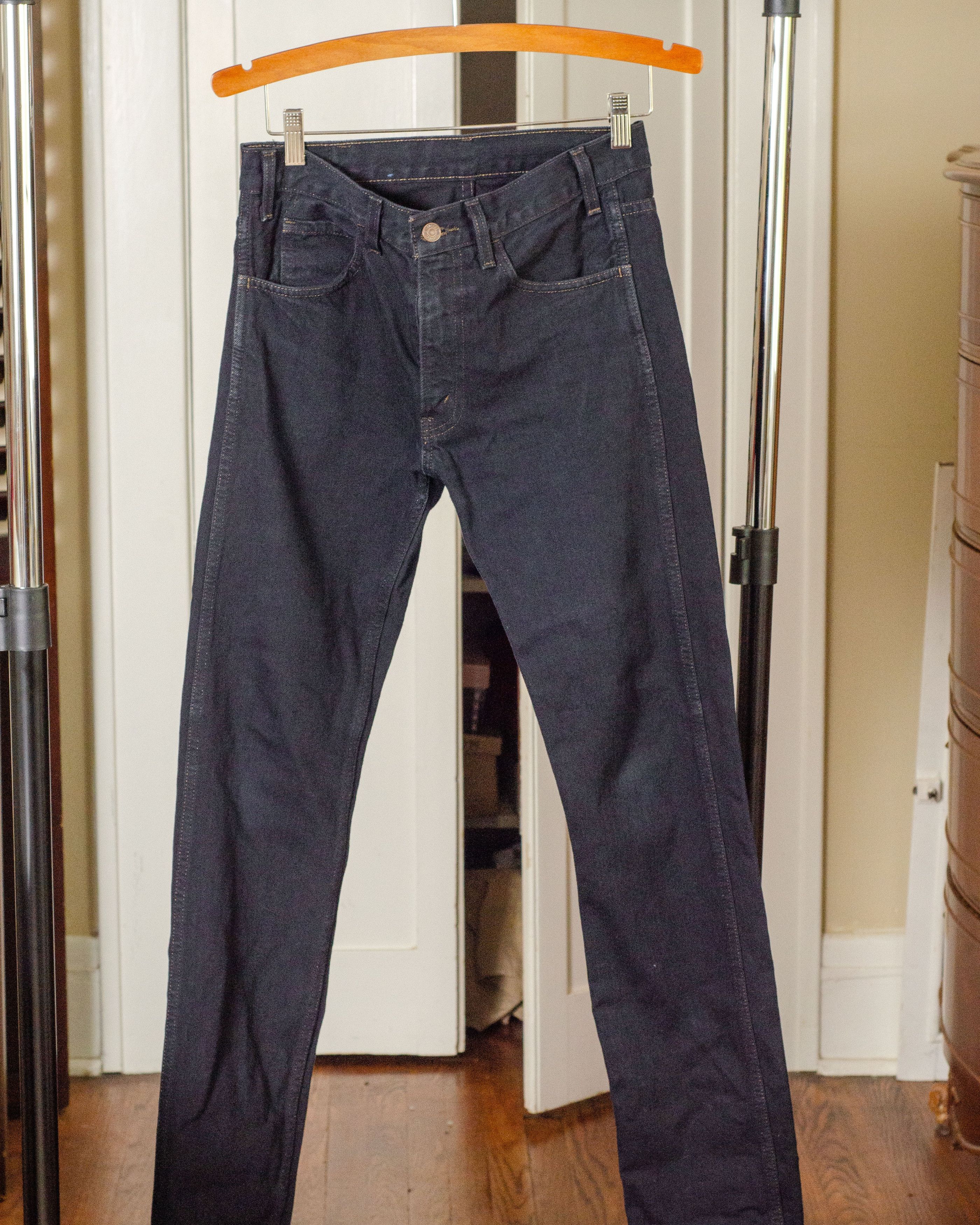 Levi's Vintage Clothing LVC 606 28/32 Black Skinny Jeans Size US 28 / EU 44 - 1 Preview