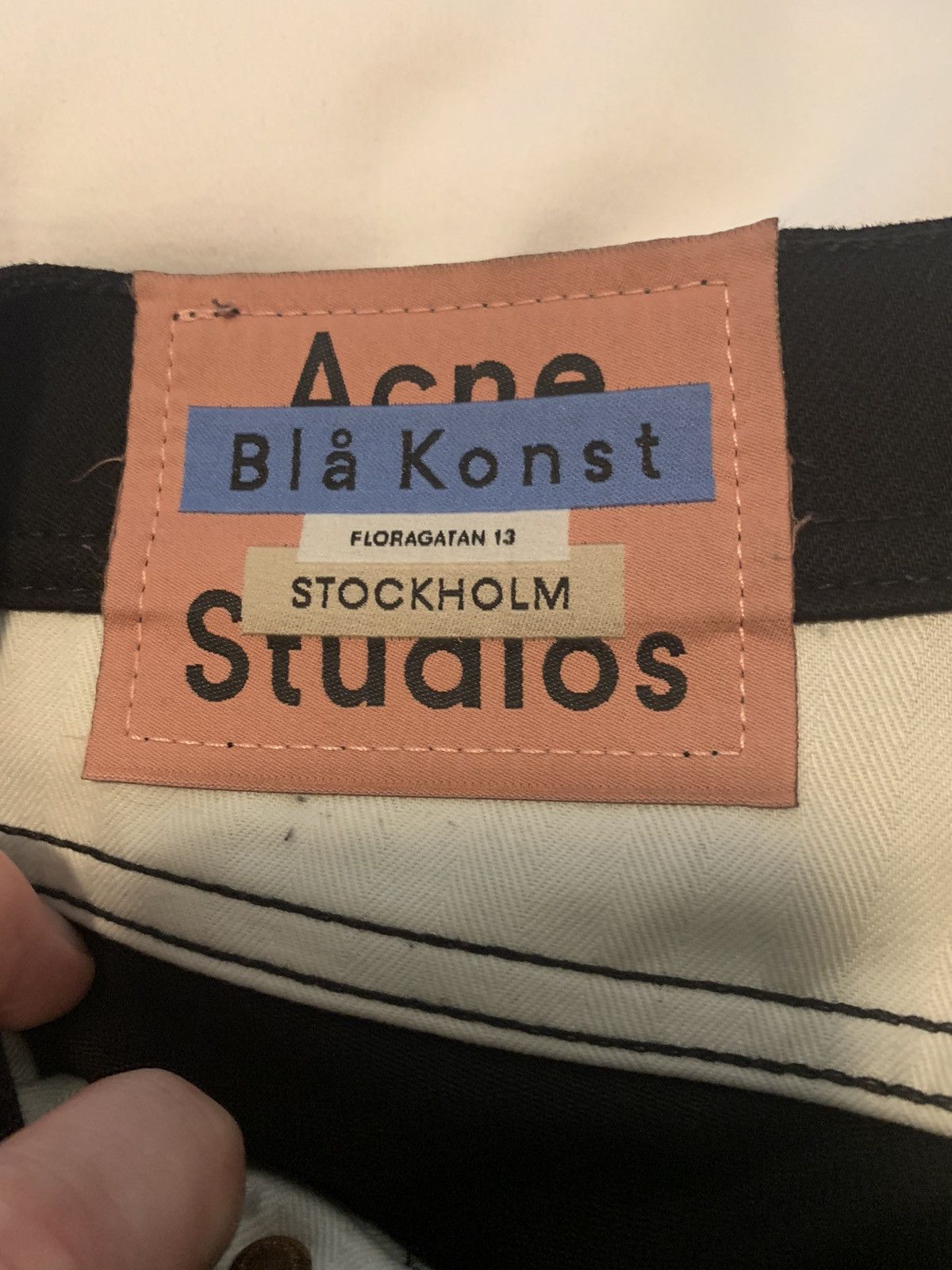 Acne Studios Blå Konst North Stay Black jeans Size US 32 / EU 48 - 2 Thumbnail