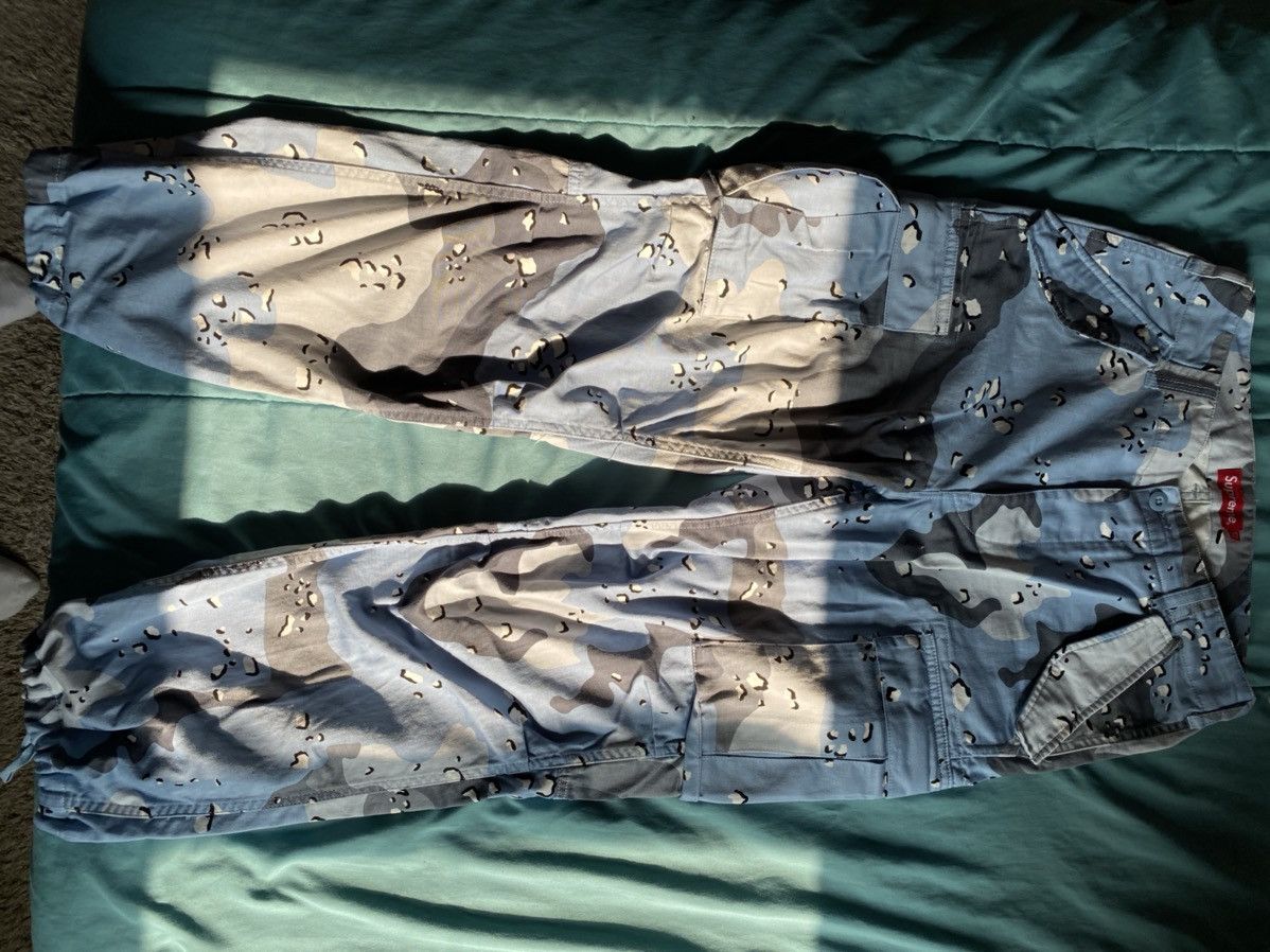 Supreme, Pants, Supreme Blue Chocolate Chip Cargo Pants