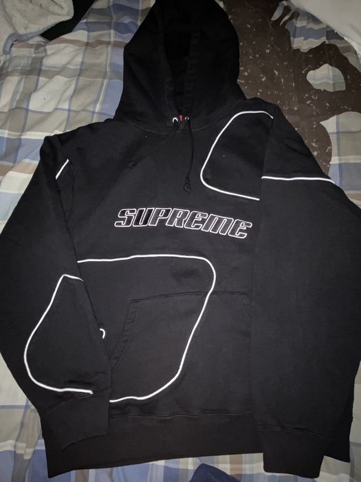 Supreme big s hooded hot sale sweatshirt