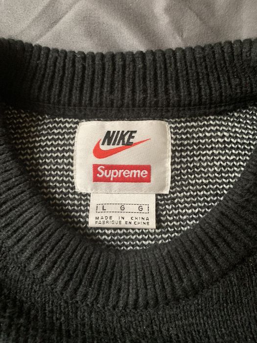 Supreme nike knit outlet sweater