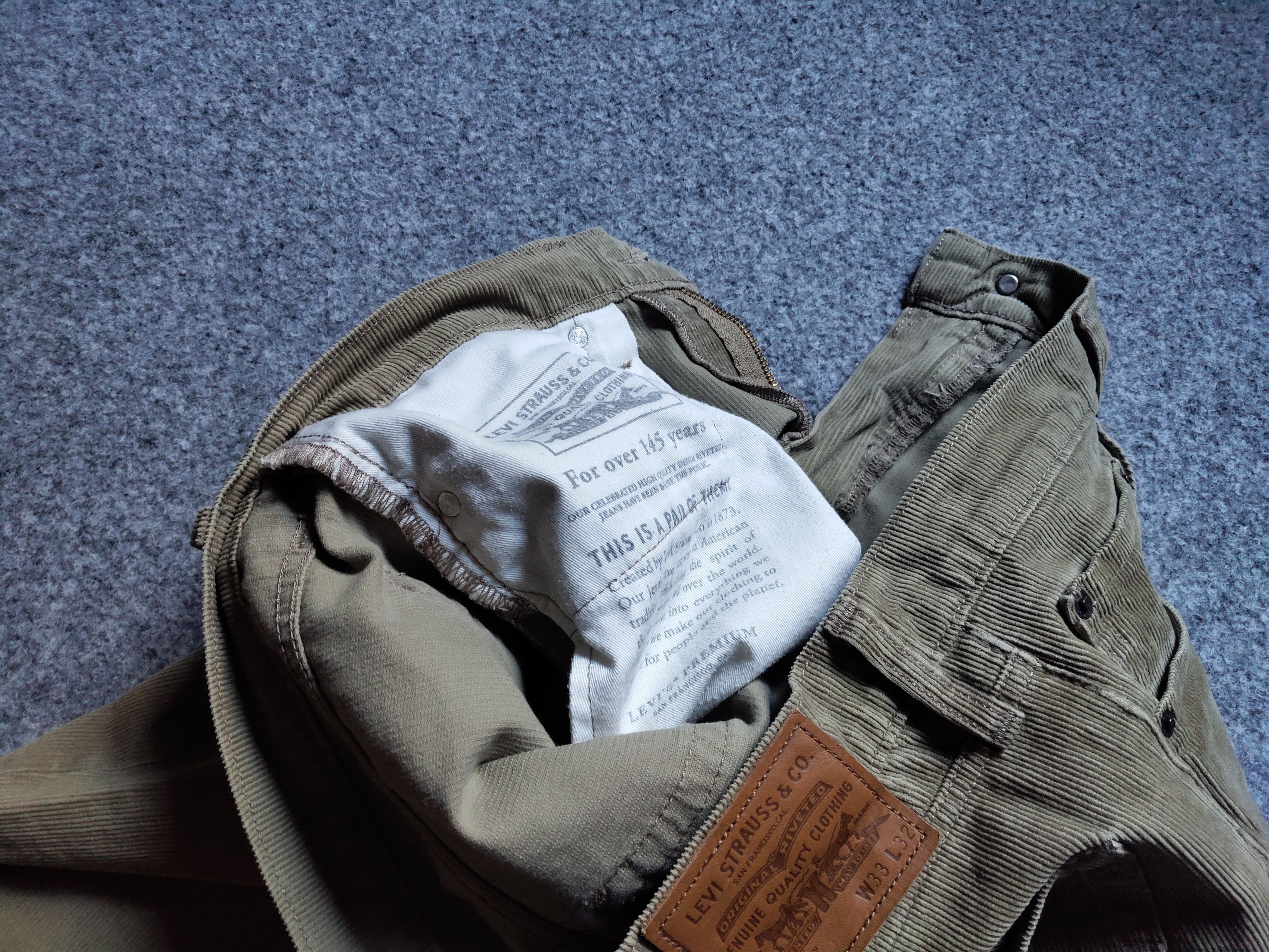 Levi's Levi's 511 Premium Velveteen Pants Size US 33 - 22 Thumbnail