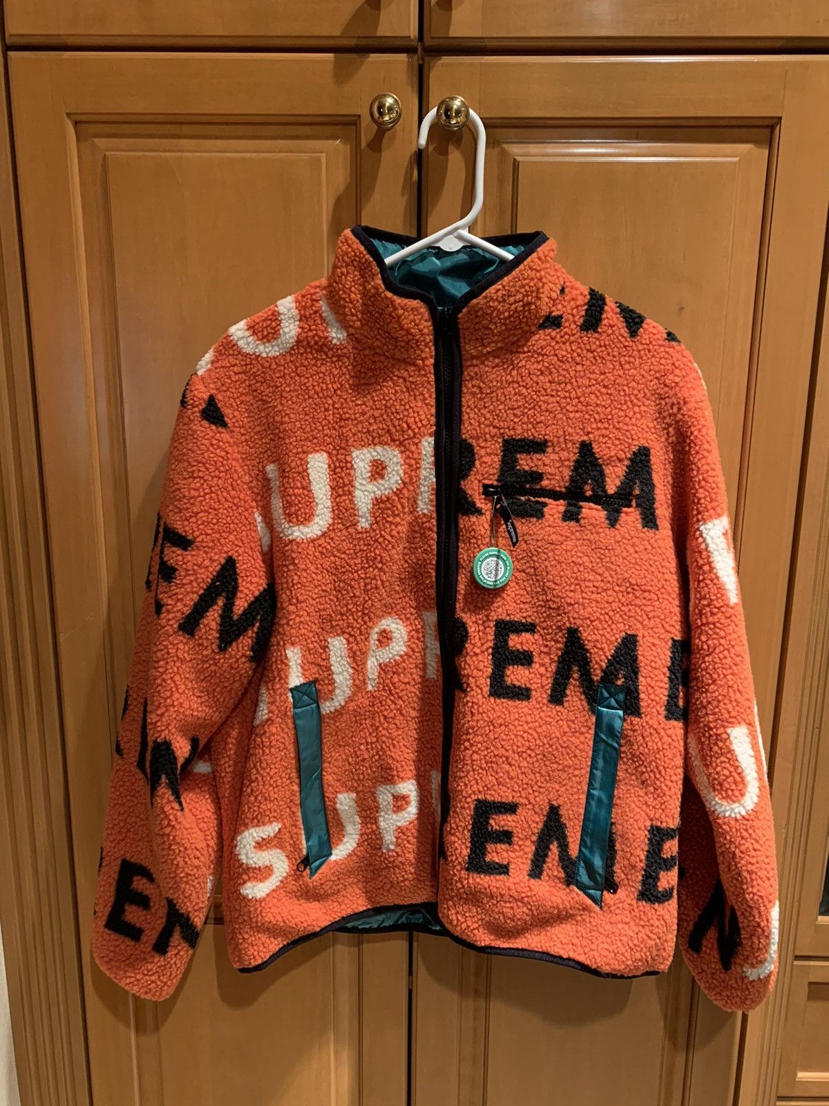 Supreme Supreme Reversible Logo Fleece Jacket | Grailed