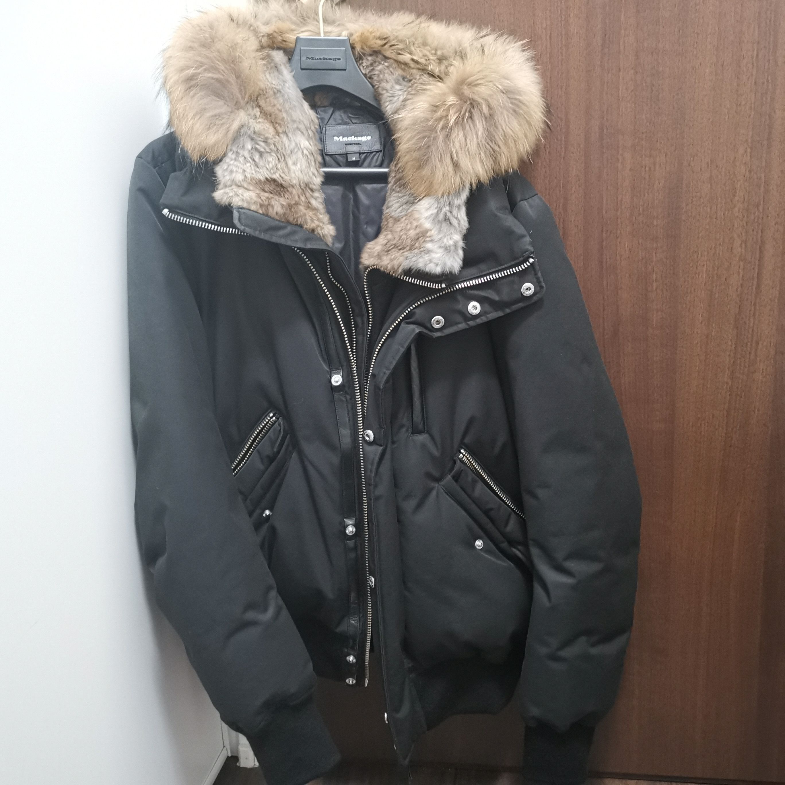 Mackage DIXON down bomber with removable hooded bib & fur trim Size US M / EU 48-50 / 2 - 10 Thumbnail