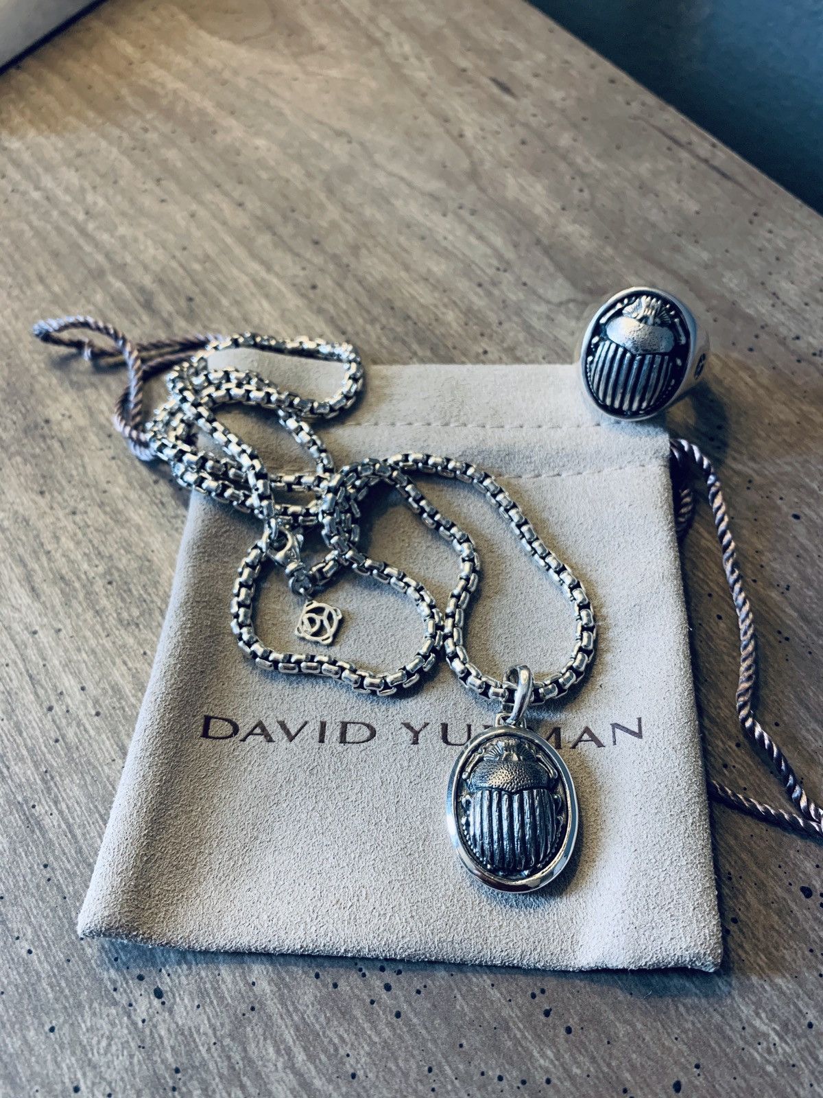 David Yurman David Yurman SCARAB SET Amulet and Ring | Grailed