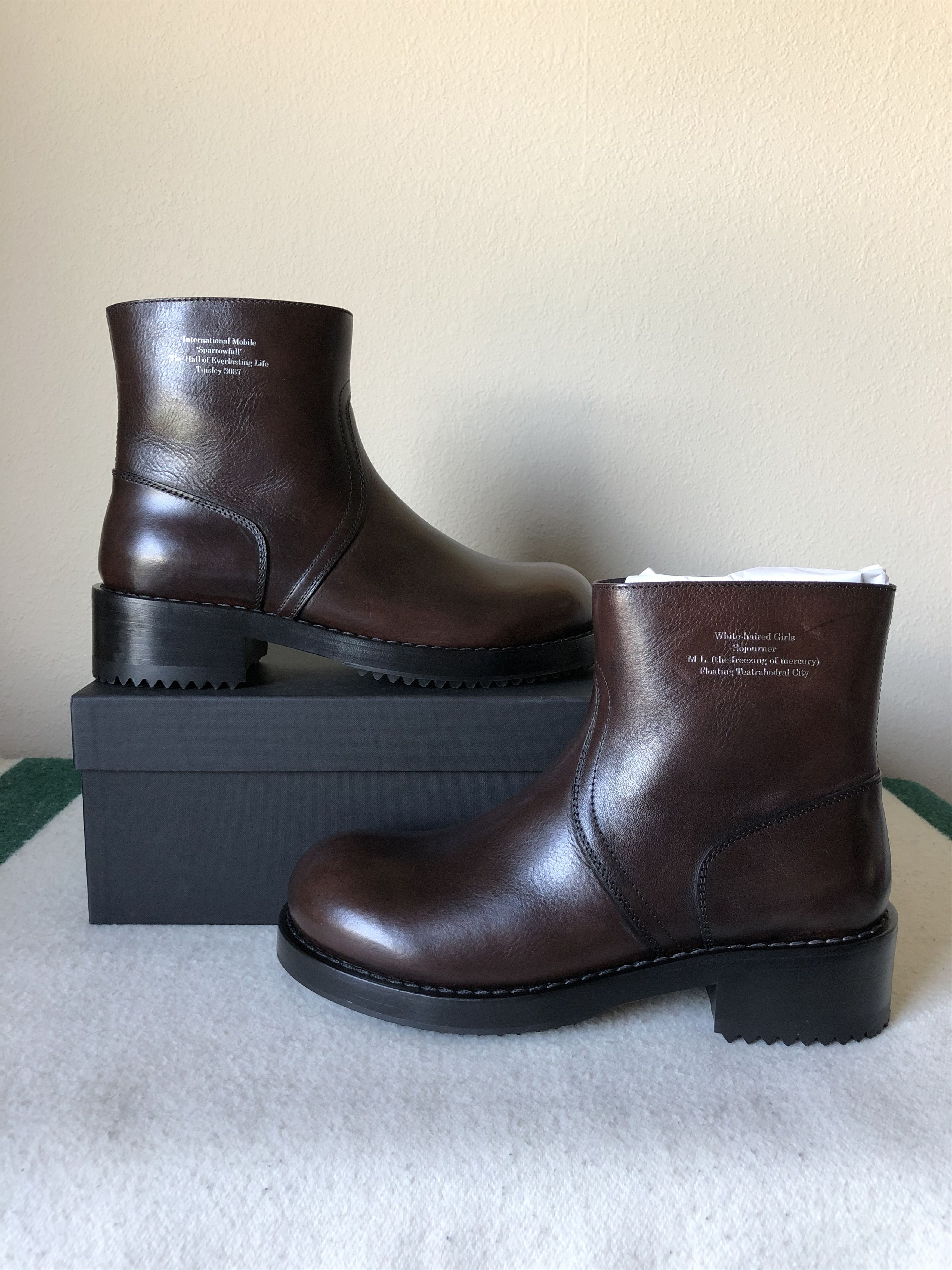 Raf Simons Raf Simons Chunky Slip On Leather Boots Size US 10 / EU 43 - 2 Thumbnail
