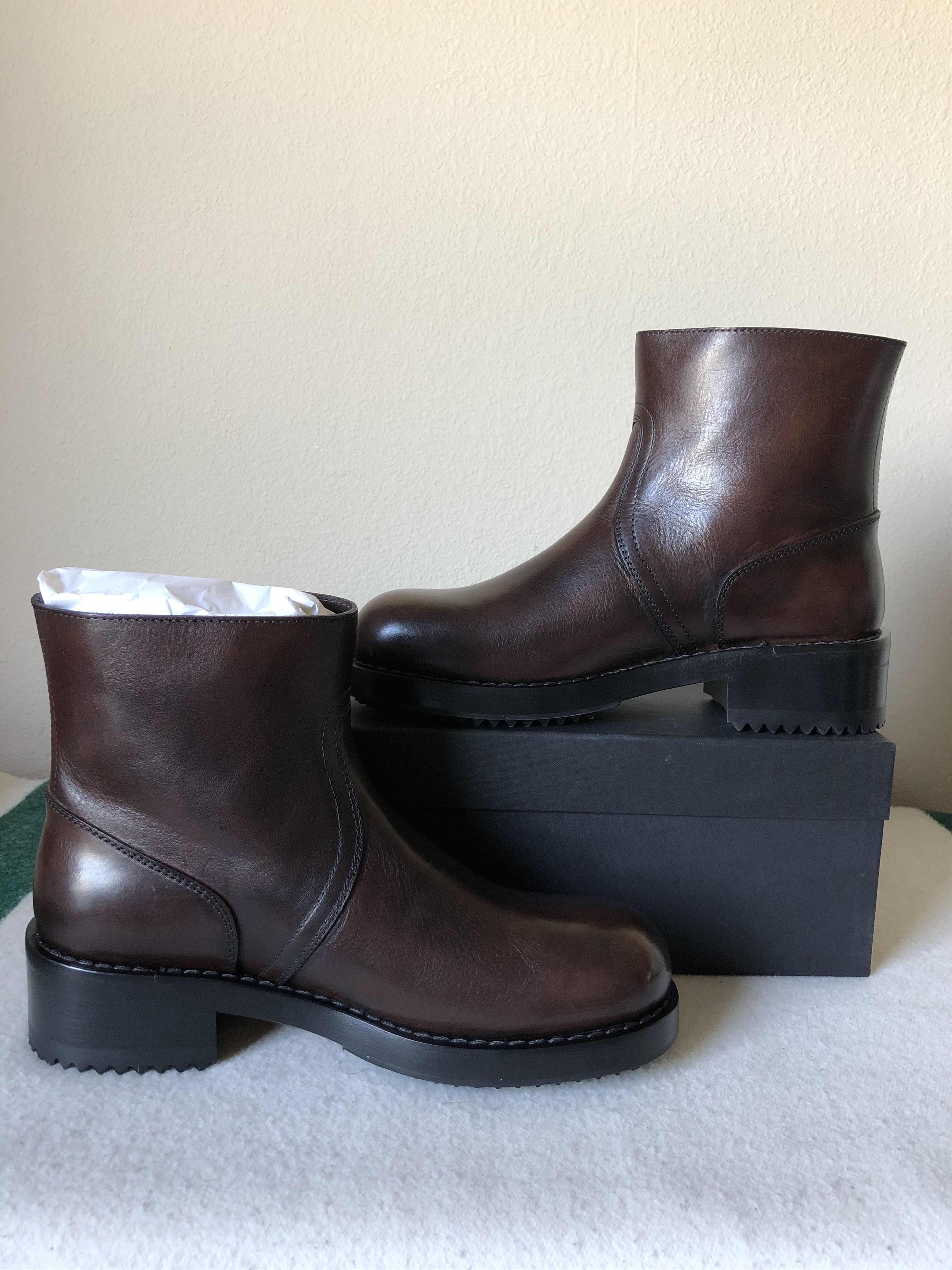 Raf Simons Raf Simons Chunky Slip On Leather Boots Size US 10 / EU 43 - 3 Thumbnail
