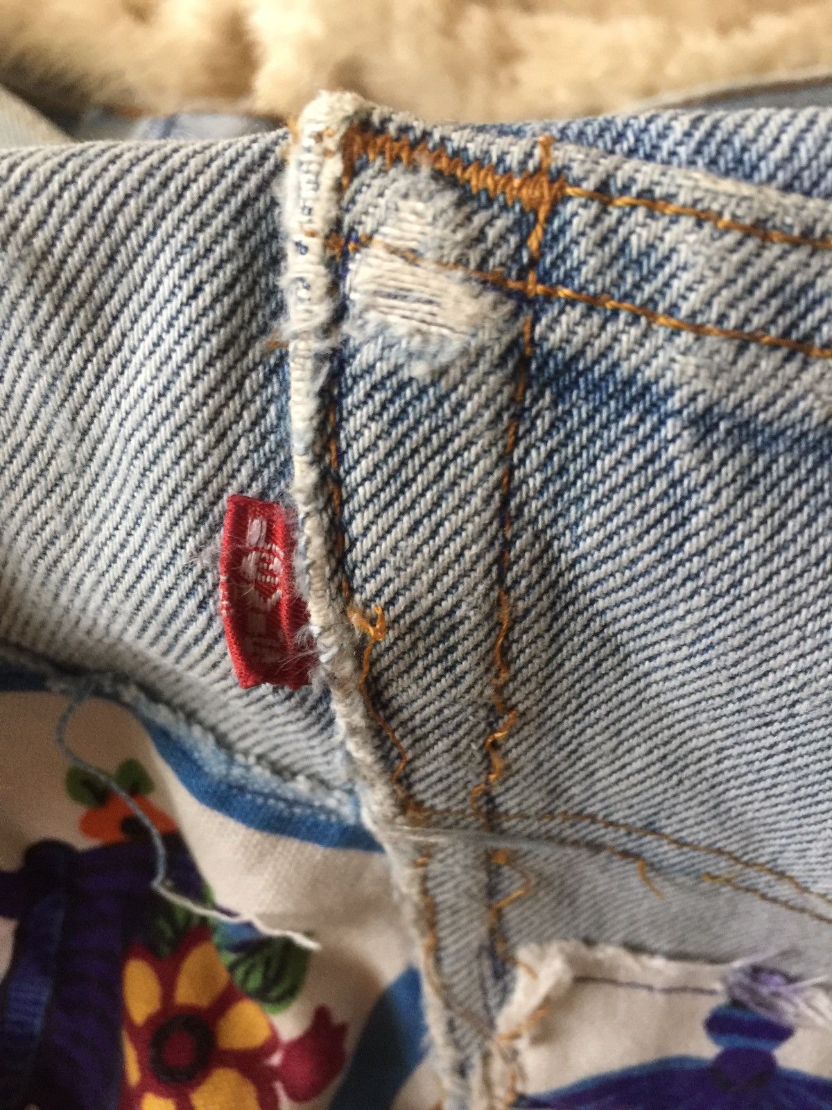 Levi's × Vintage Levis 501 Custom Distressed Jeans Size US 28 / EU 44 - 3 Thumbnail