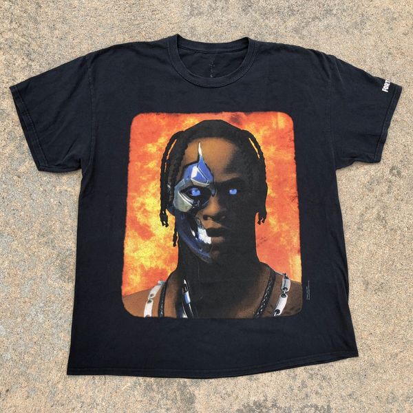 Travis Scott Travis Scott Cactus Jack Shirt Fortnite Rap Tee Terminator ...