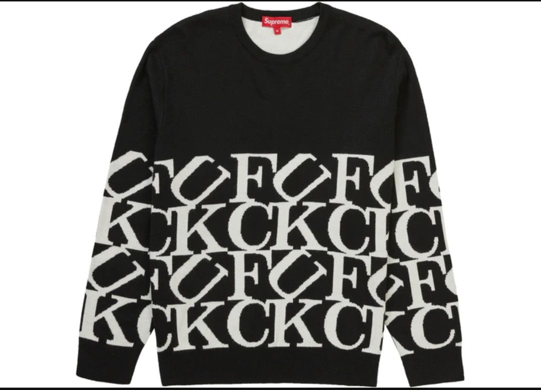 Supreme Fuck Sweater | Grailed