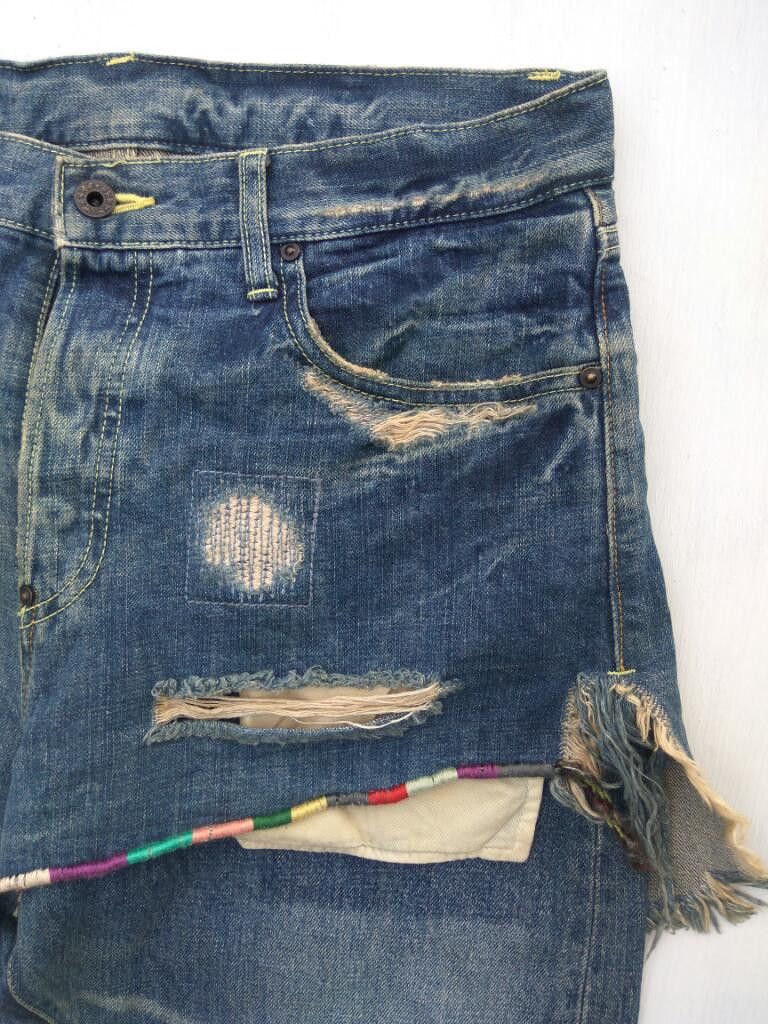 Japanese Brand Private Brand AG Distressed Jeans Selvedge Beauty Beast Size US 33 - 7 Thumbnail