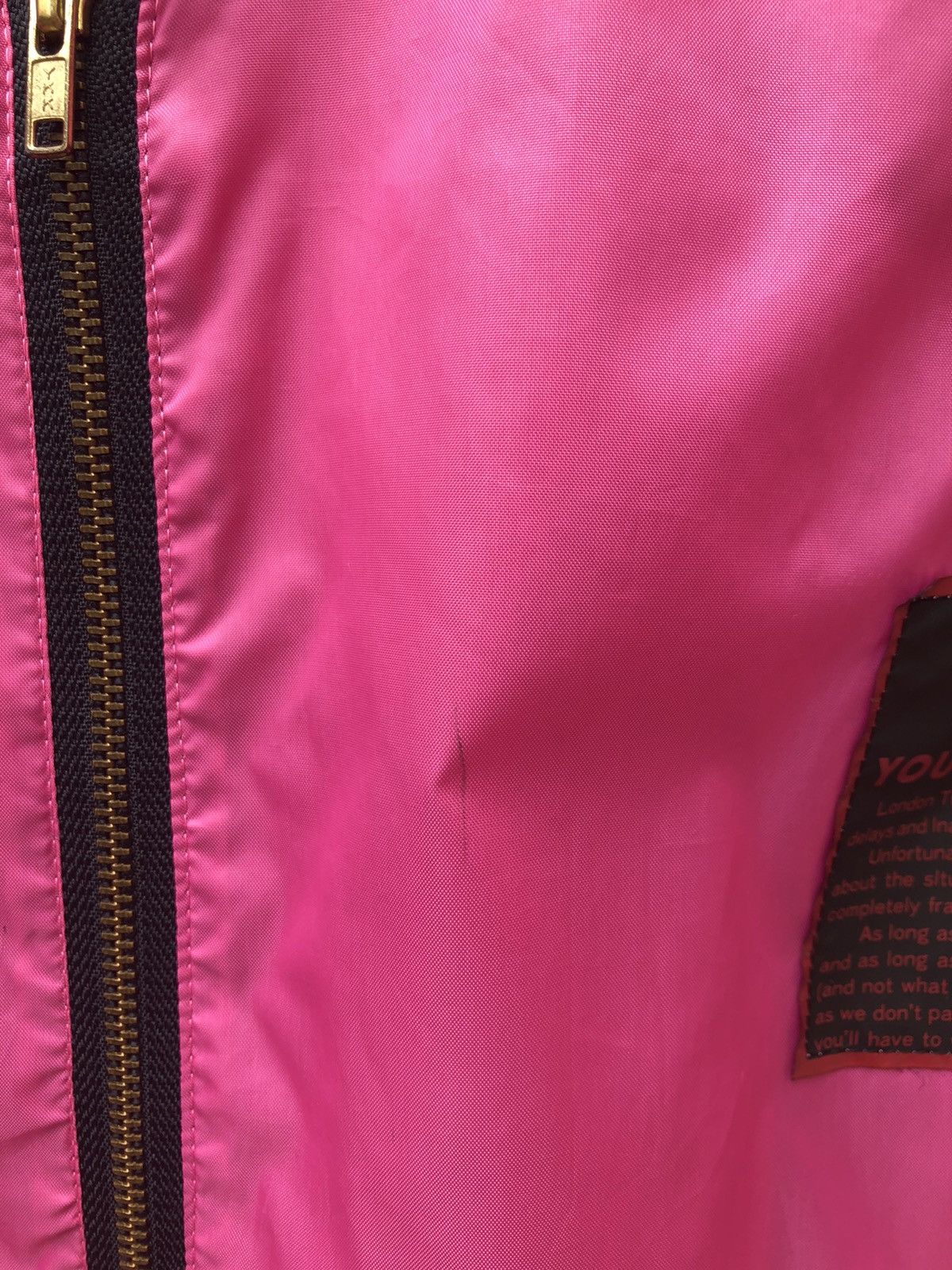 Michiko Koshino 80s Michiko Koshino London Spell Out Light Nylon Bomber Size US XL / EU 56 / 4 - 9 Thumbnail