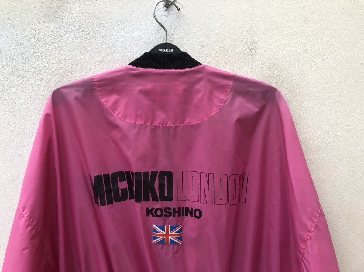 Michiko Koshino 80s Michiko Koshino London Spell Out Light Nylon Bomber Size US XL / EU 56 / 4 - 2 Thumbnail