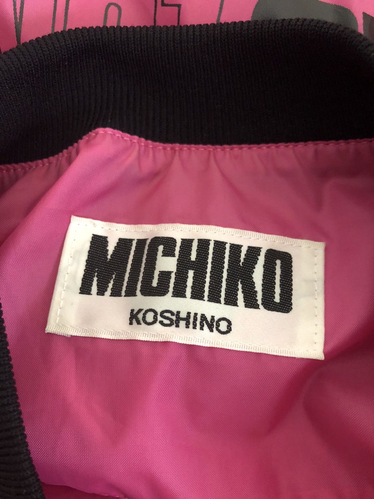 Michiko Koshino 80s Michiko Koshino London Spell Out Light Nylon Bomber Size US XL / EU 56 / 4 - 10 Thumbnail