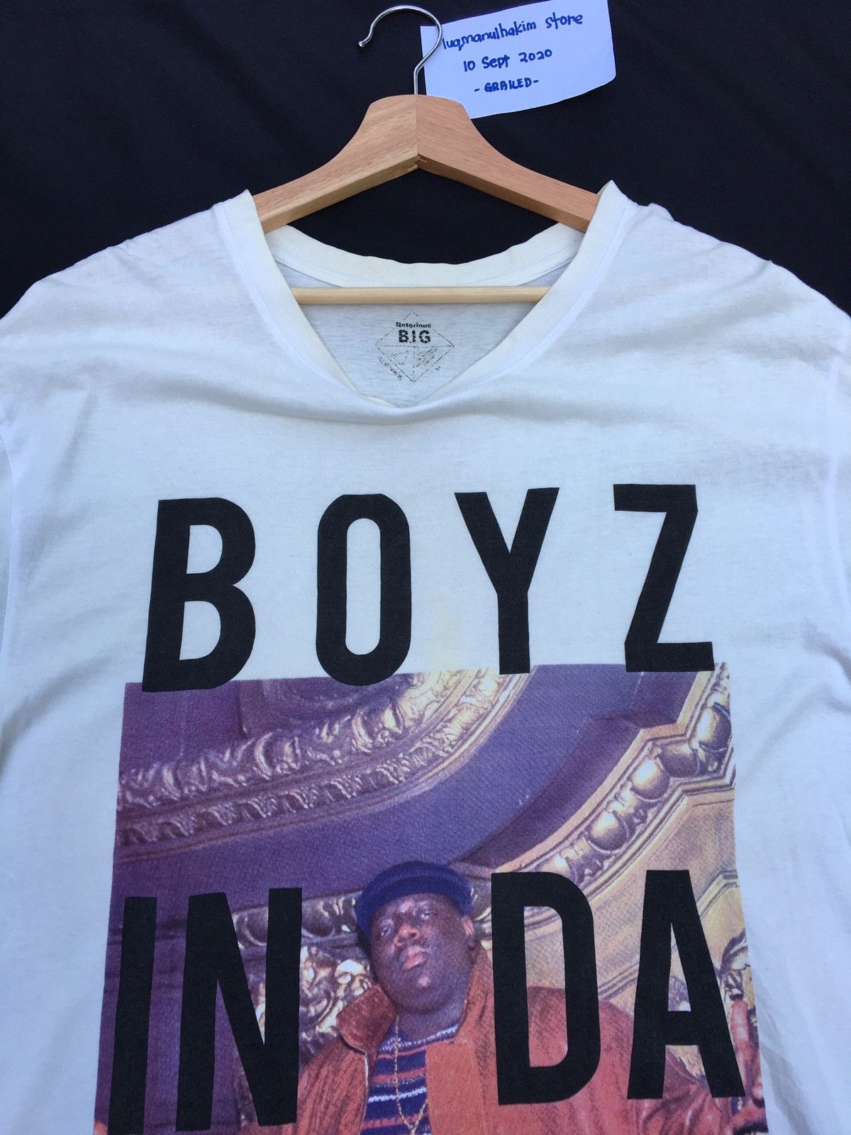 Rap Tees Notorious B.I.G Hip Hop Boyz in The Hood Tshirt Size US XL / EU 56 / 4 - 7 Thumbnail