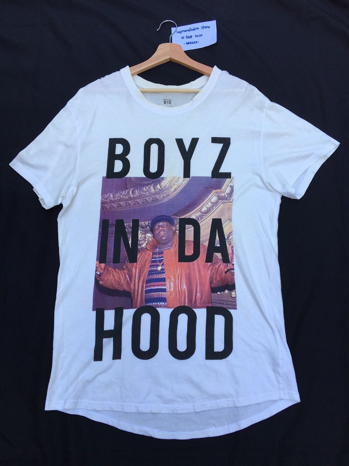 Rap Tees Notorious B.I.G Hip Hop Boyz in The Hood Tshirt Size US XL / EU 56 / 4 - 1 Thumbnail