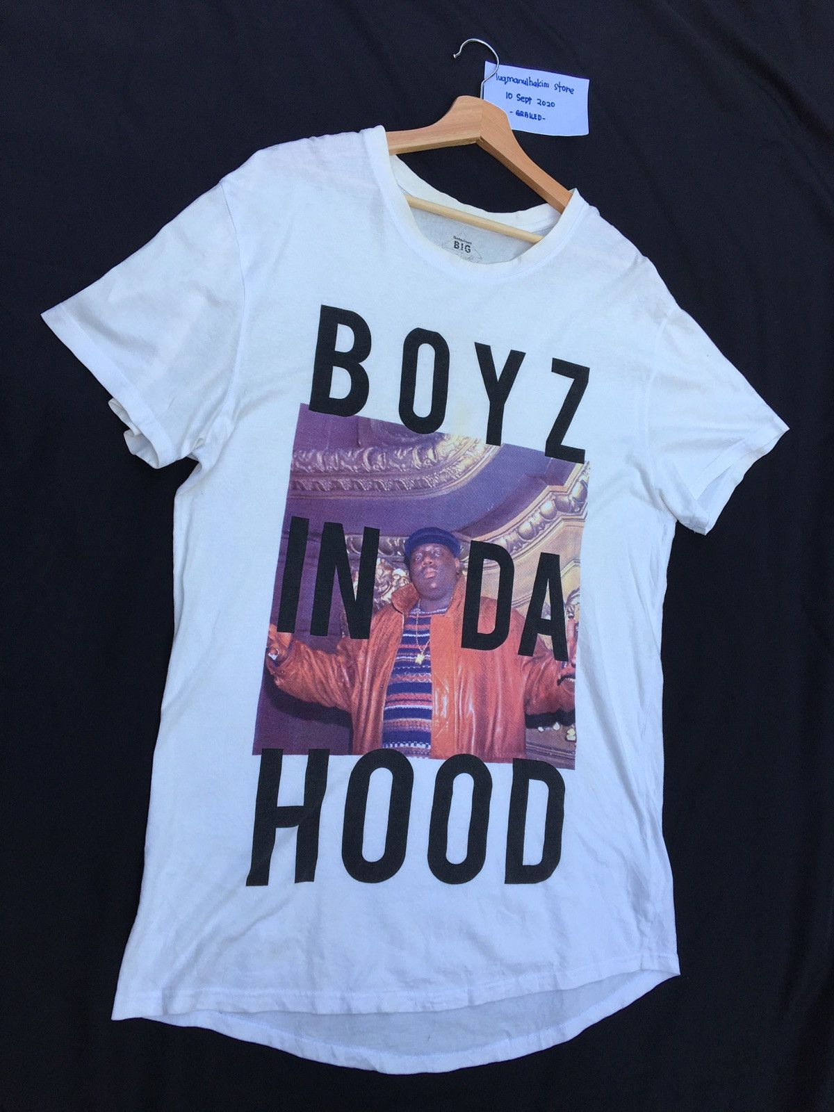 Rap Tees Notorious B.I.G Hip Hop Boyz in The Hood Tshirt Size US XL / EU 56 / 4 - 2 Thumbnail