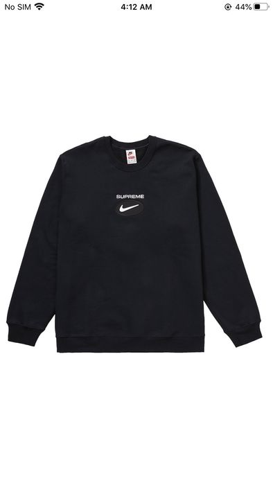 Supreme Supreme Nike Jewel Crewneck Black Size Large Grailed