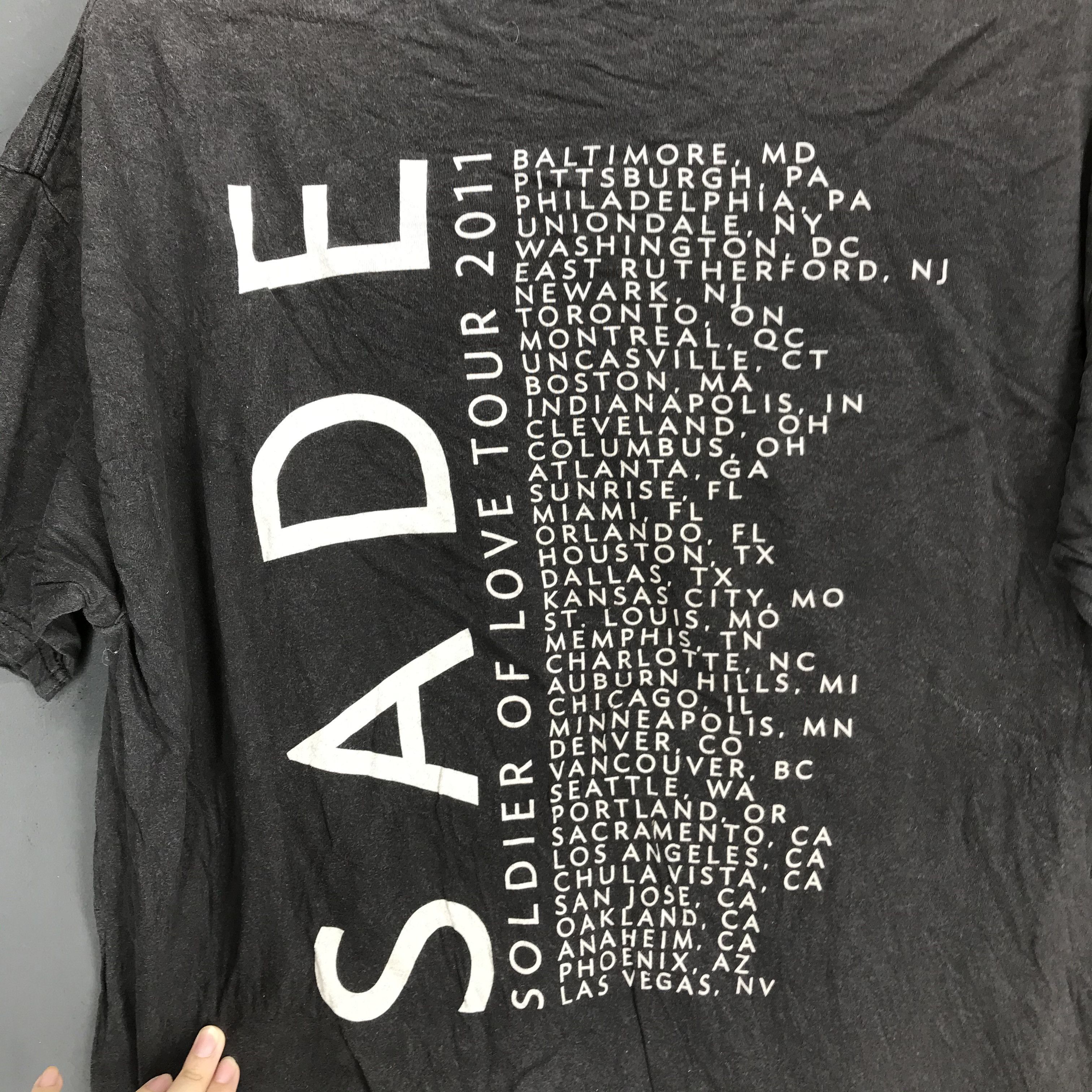 Band Tees SADE Soldier Of Love Tour 2011 Tee #2023-17 | Grailed