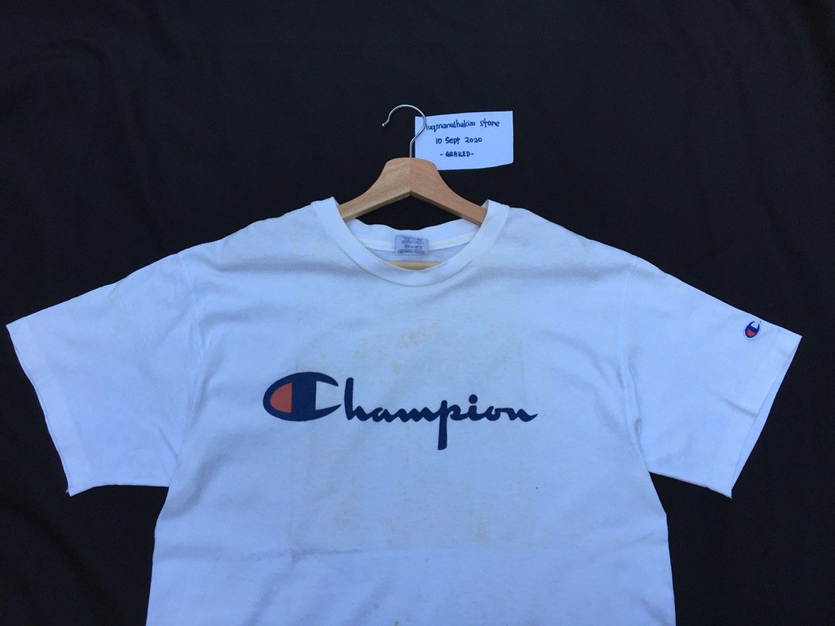 Champion Vintage Champion Big Logo Spellout Tshirt Size US L / EU 52-54 / 3 - 1 Thumbnail