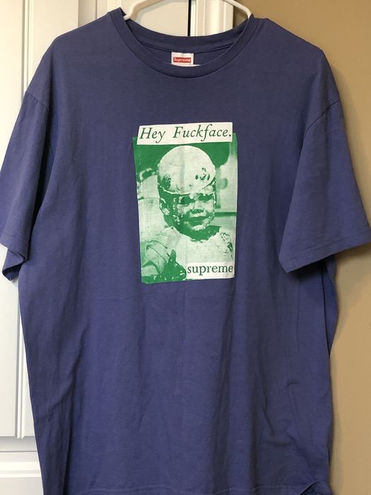 Supreme Supreme Hey Fuckface Tee Purple | Grailed